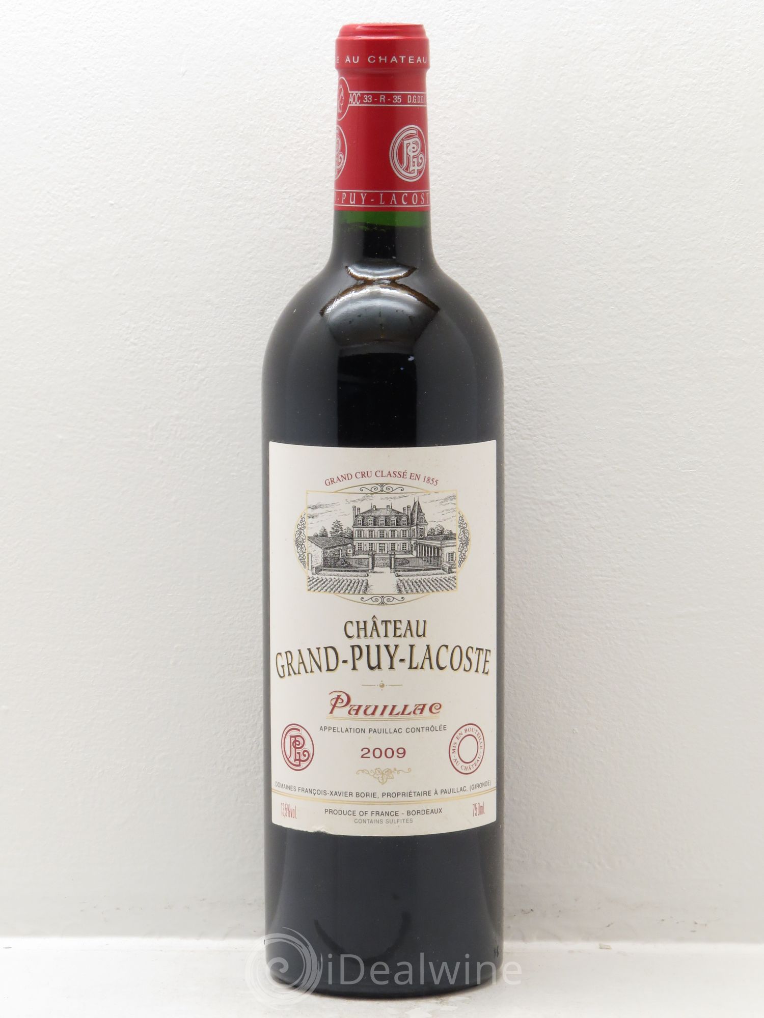 Château Grand Puy Lacoste 5ème Grand Cru Classé 2009 - Lot de 12 bouteilles - 0