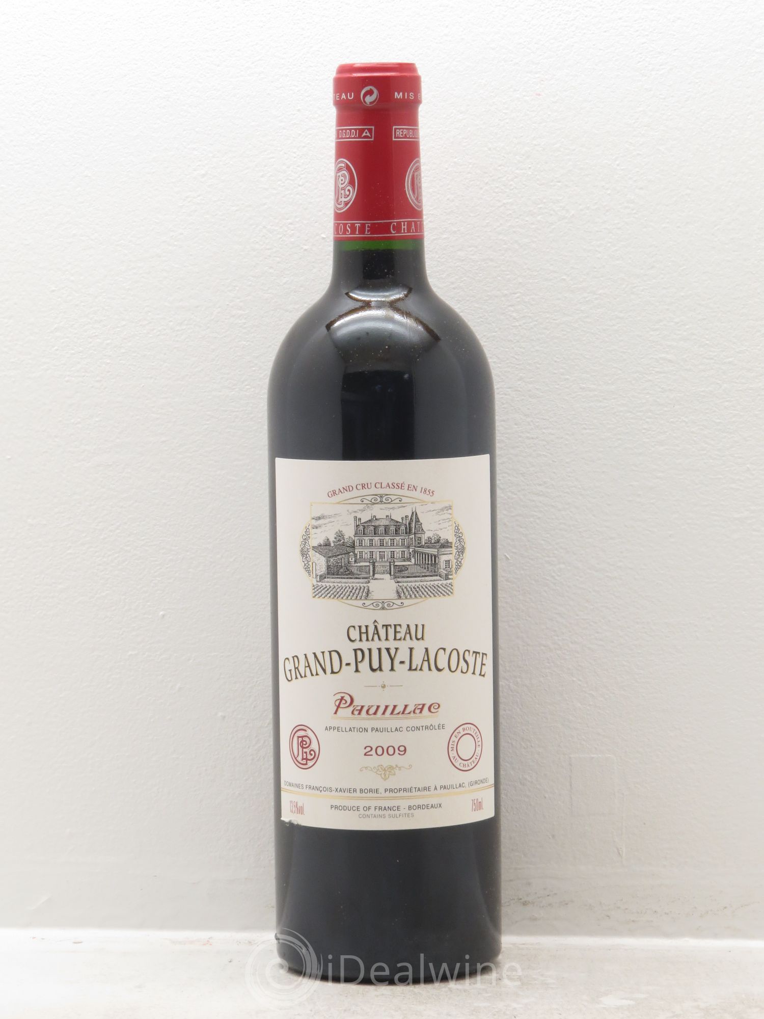 Château Grand Puy Lacoste 5ème Grand Cru Classé 2009 - Lot de 12 bouteilles - 0