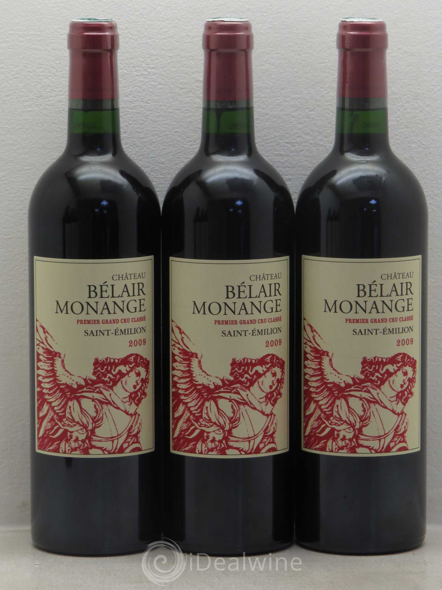 Château Belair (Belair-Monange) 1er Grand Cru Classé B 2009 - Lot de 6 bouteilles - 1