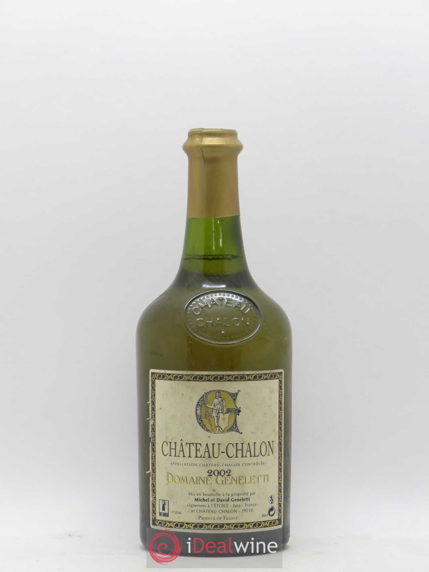 Château-Chalon Domaine Geneletti 2002 - Lot de 1 bouteille - 0