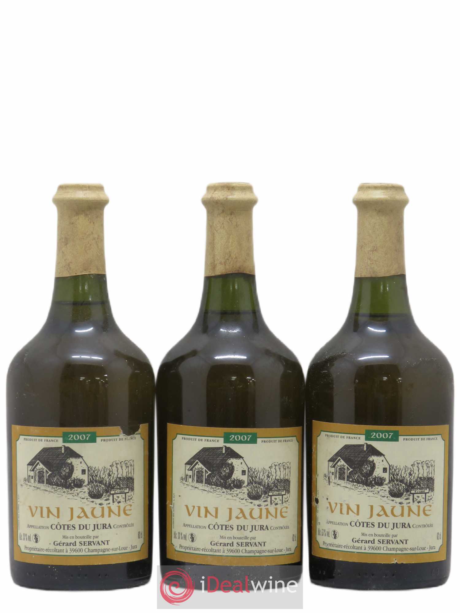 Côtes du Jura Vin Jaune Domaine G Servant 2007 - Posten von 3 Flaschen - 0