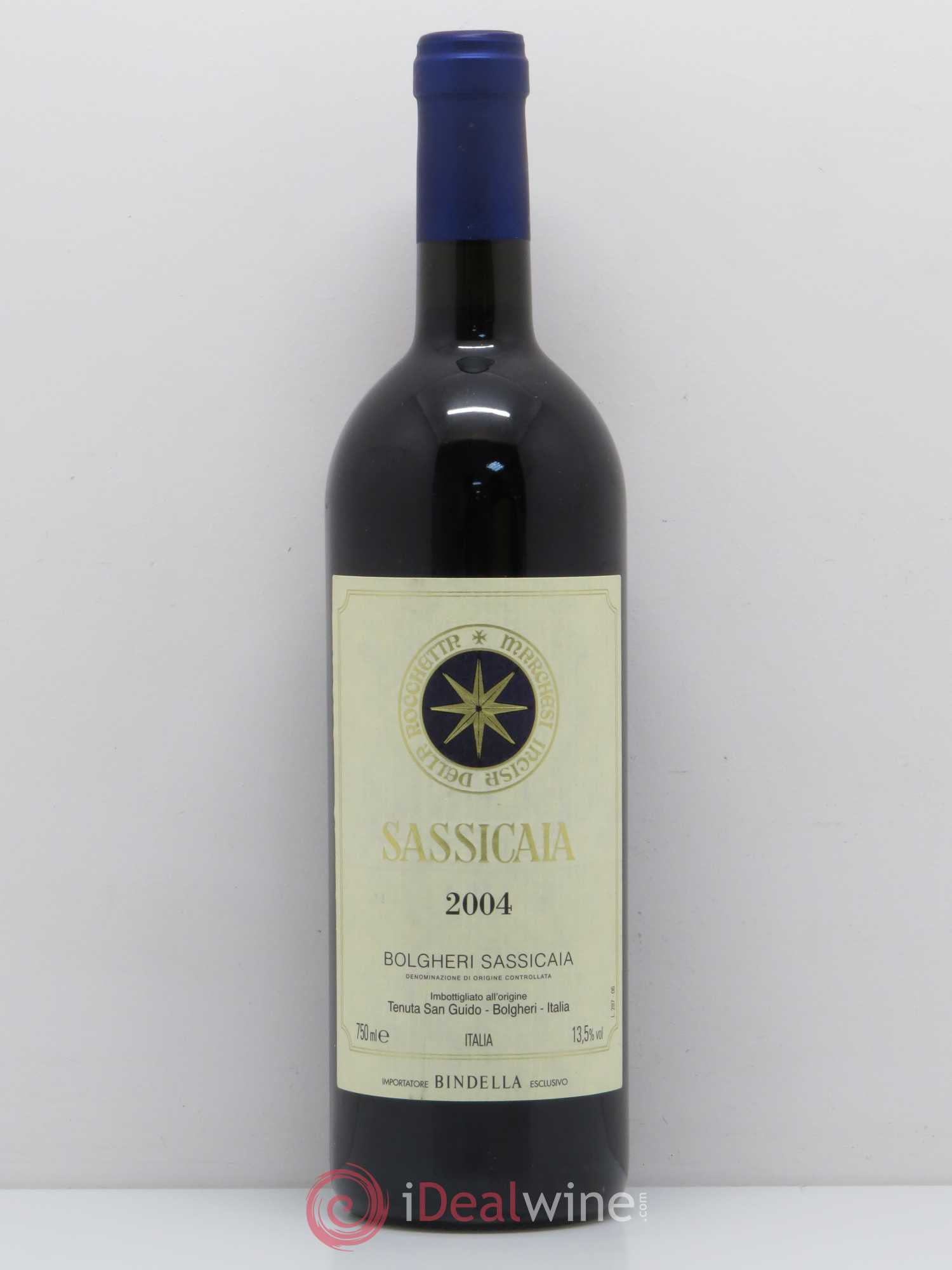 Bolgheri DOC Sassicaia Tenuta San Guido 2004 - Lot de 1 bouteille - 0