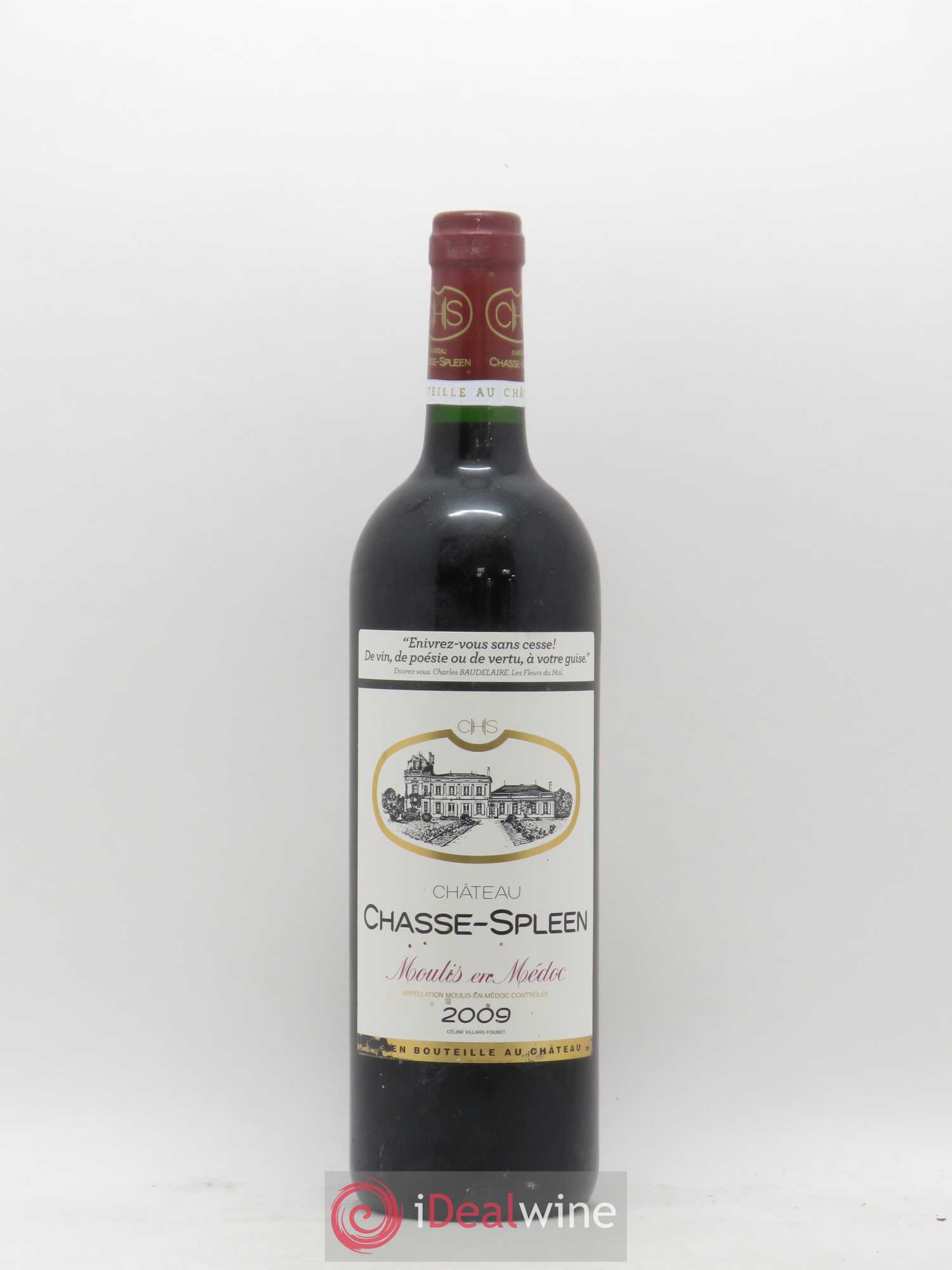 Château Chasse Spleen 2009 - Lot de 1 bouteille - 0