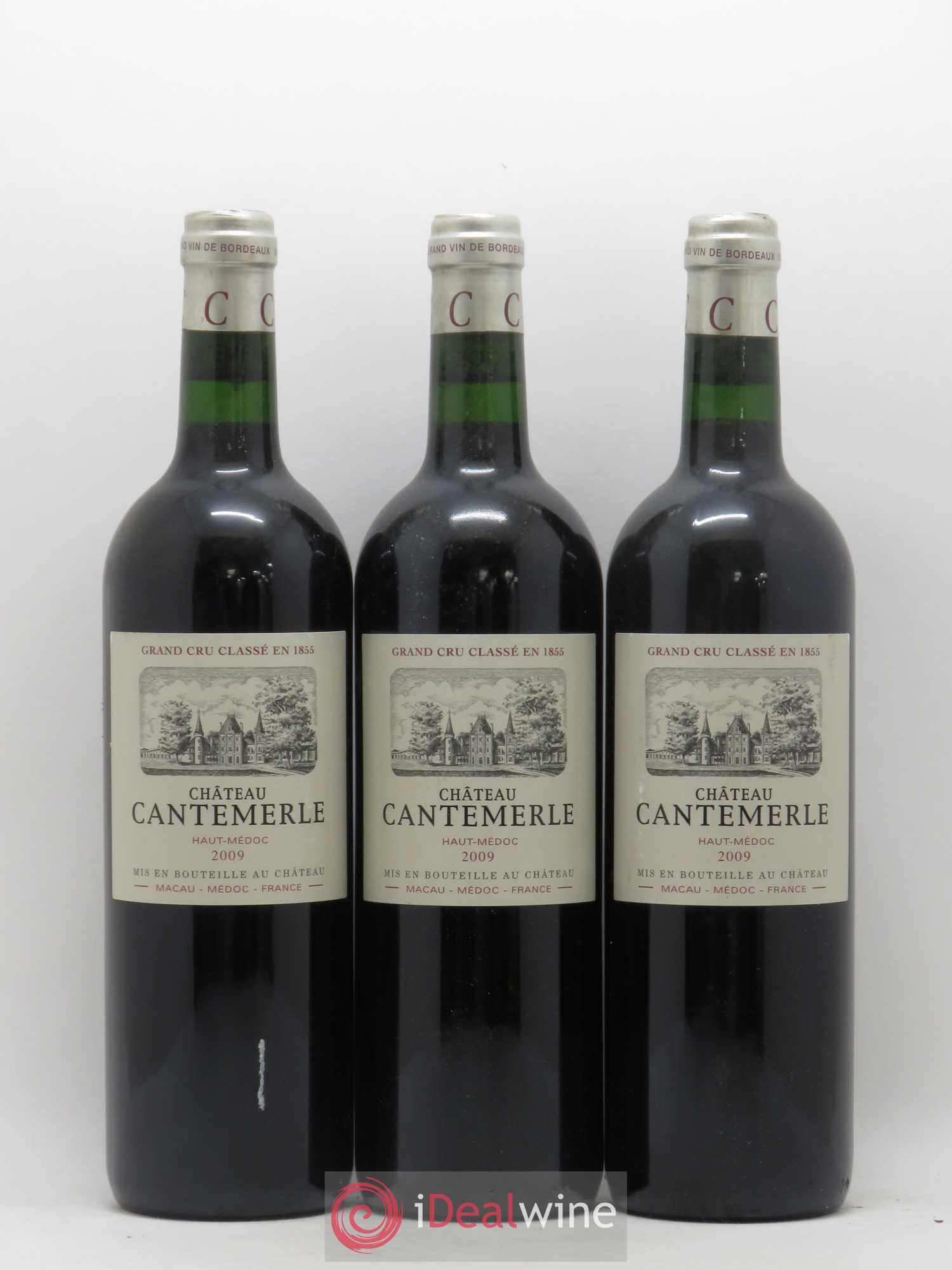 Château Cantemerle 5ème Grand Cru Classé 2009 - Lot de 3 bouteilles - 0