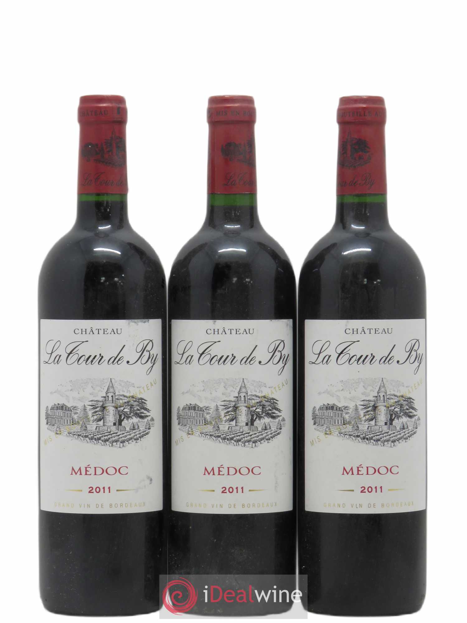 Château La Tour de By Cru Bourgeois 2011 - Lot de 3 bouteilles - 0