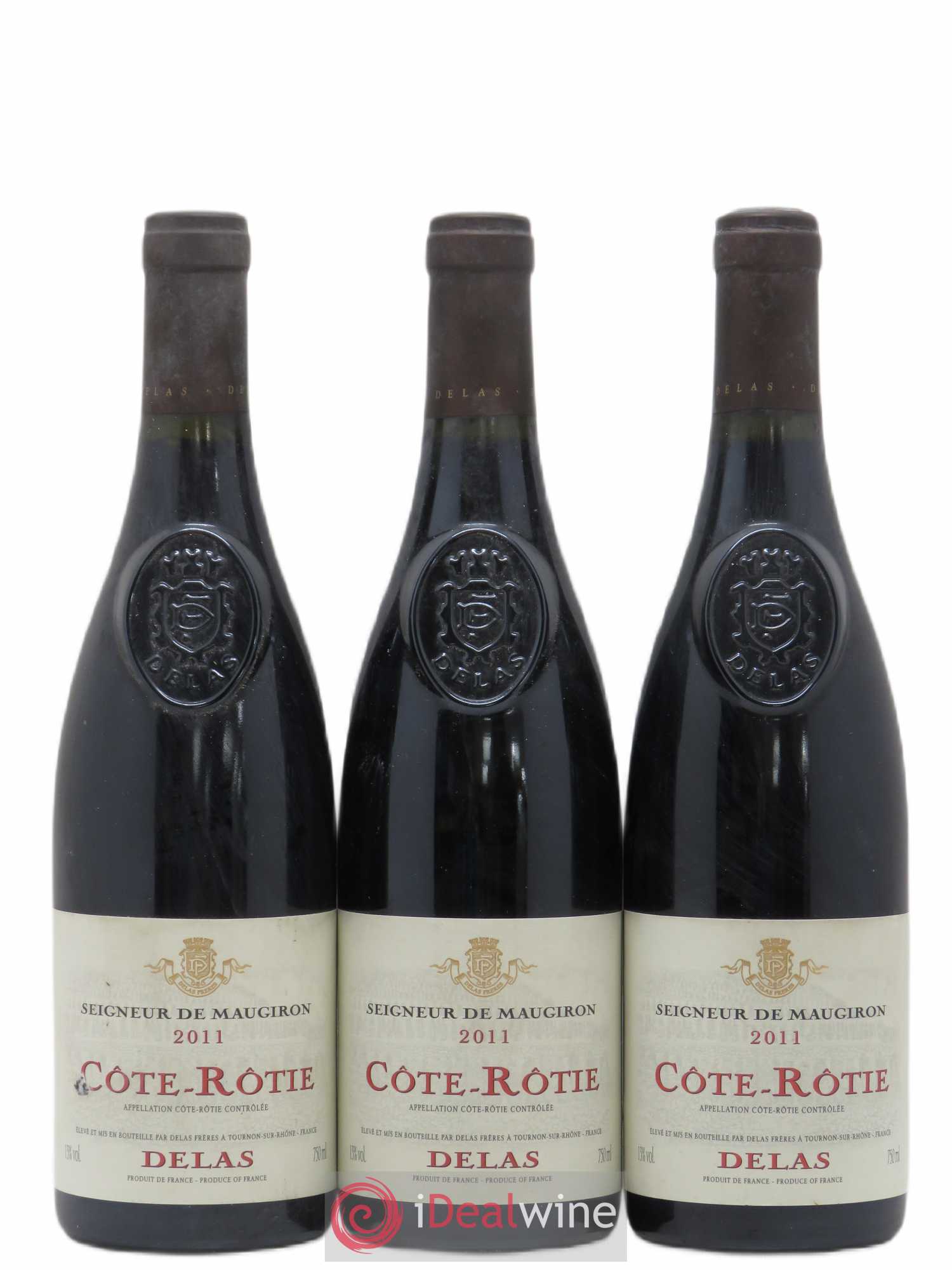 Côte-Rôtie Seigneur de Maugiron Delas Frères 2011 - Lot de 3 bouteilles - 0