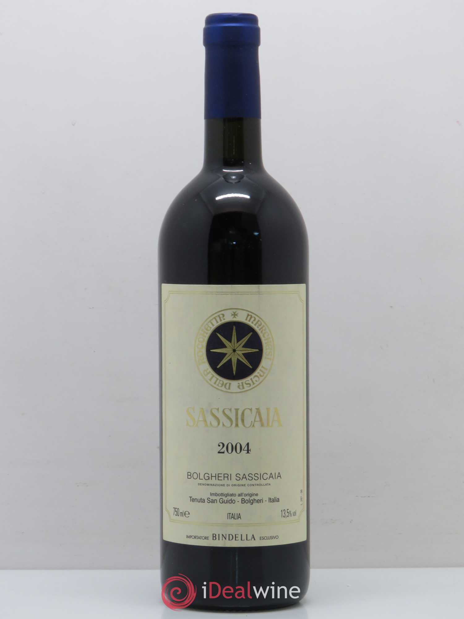 Bolgheri DOC Sassicaia Tenuta San Guido 2004 - Lot de 1 bouteille - 0