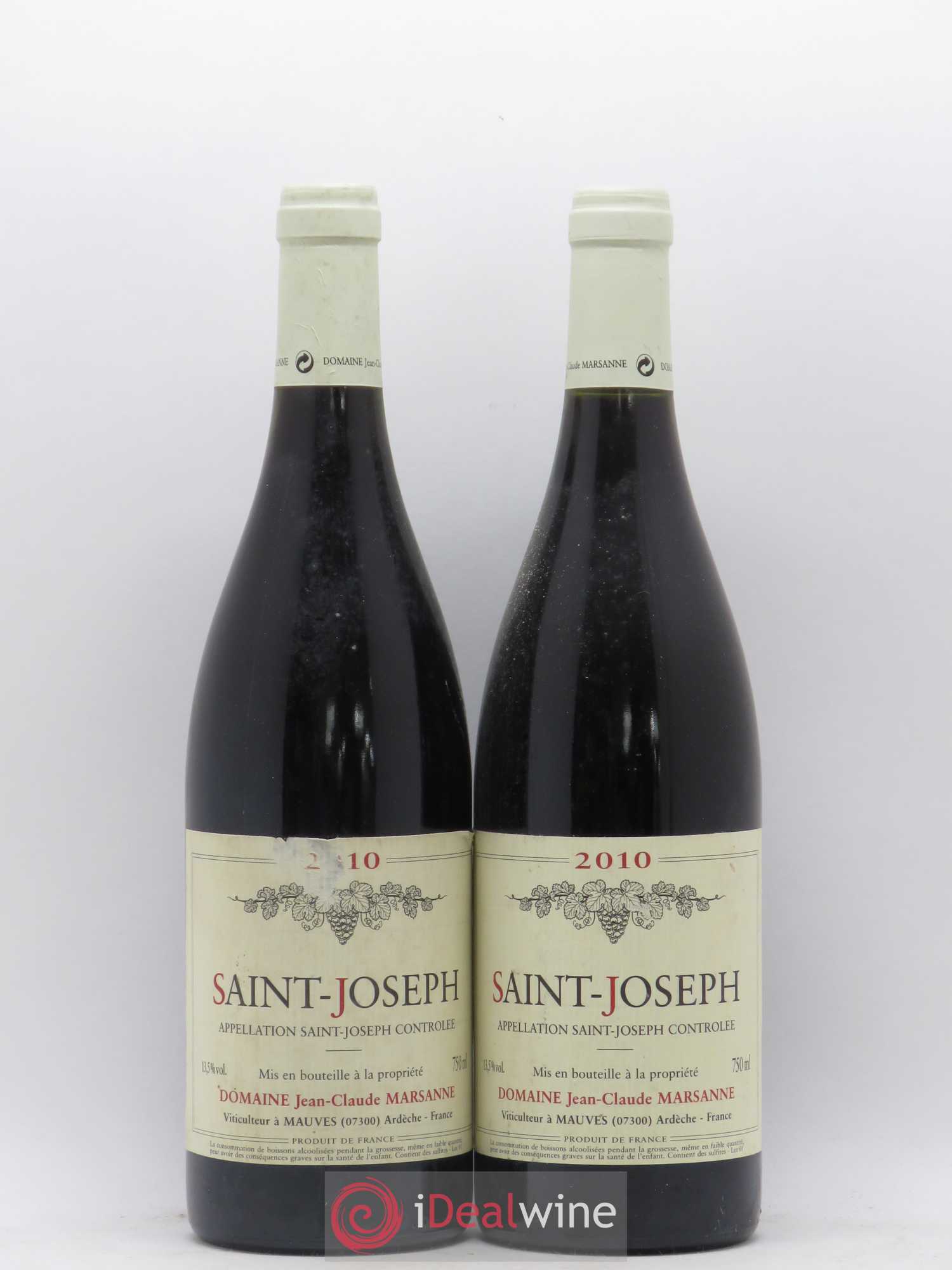 Saint-Joseph Jean-Claude Marsanne (Domaine) 2010 - Lot de 2 bouteilles - 0