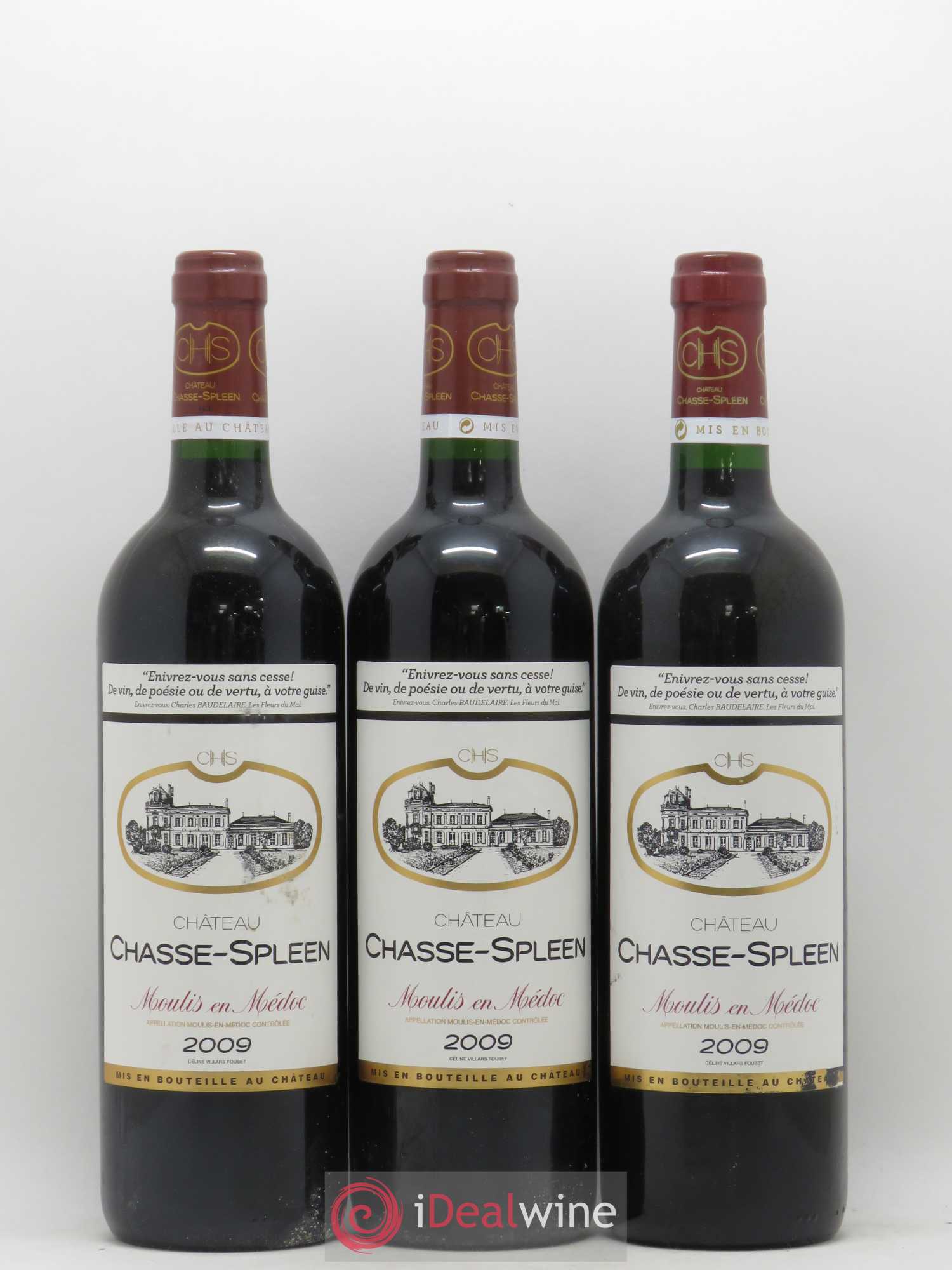 Château Chasse Spleen 2009 - Lot de 6 bouteilles - 2