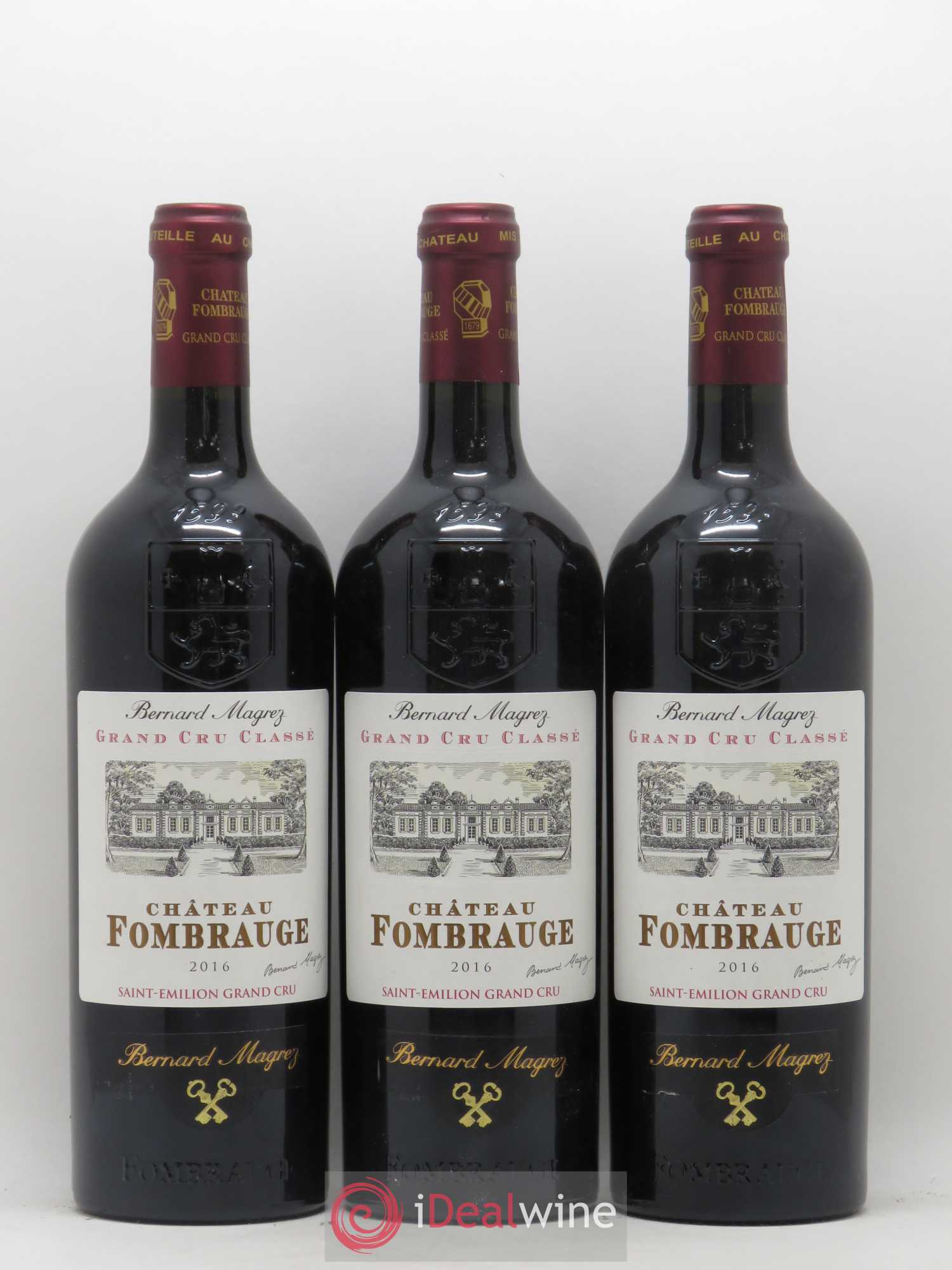Château Fombrauge Grand Cru Classé 2016 - Lot de 3 bouteilles - 0