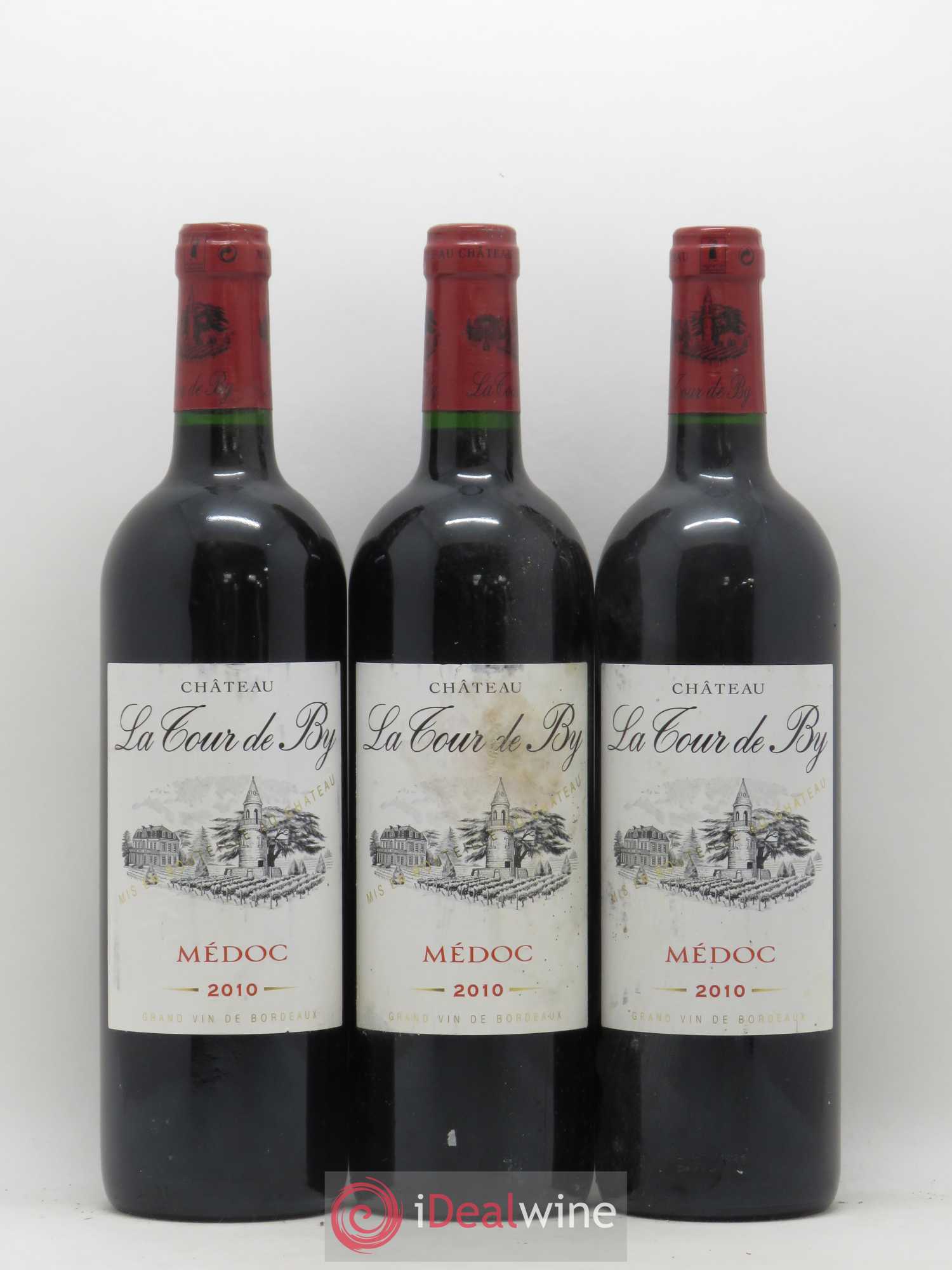 Château La Tour de By Cru Bourgeois 2010 - Lot de 3 bouteilles - 0