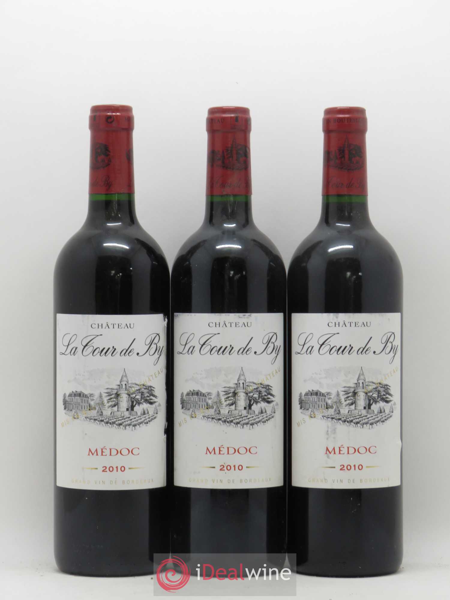 Château La Tour de By Cru Bourgeois 2010 - Lot de 3 bouteilles - 0