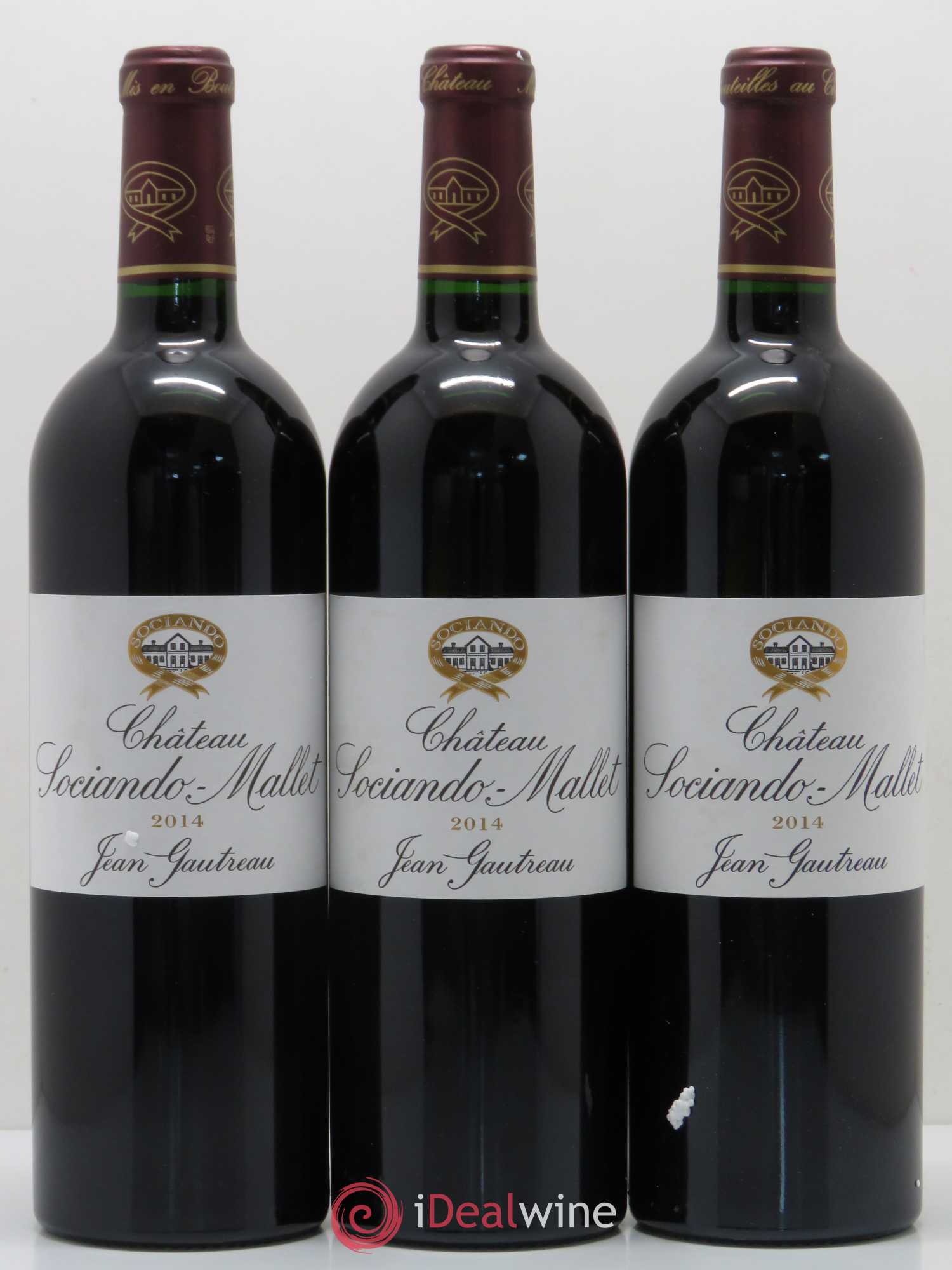 Château Sociando Mallet 2014 - Lot de 3 bouteilles - 0