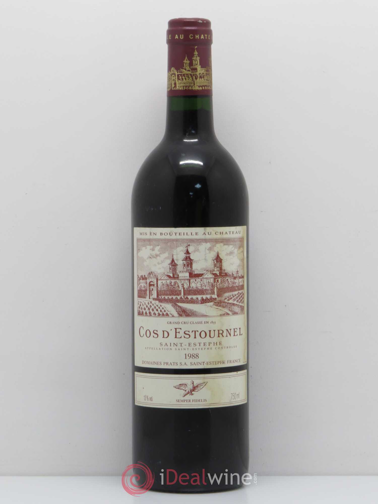 Cos d'Estournel 2ème Grand Cru Classé 1988 - Lot de 1 bouteille - 0
