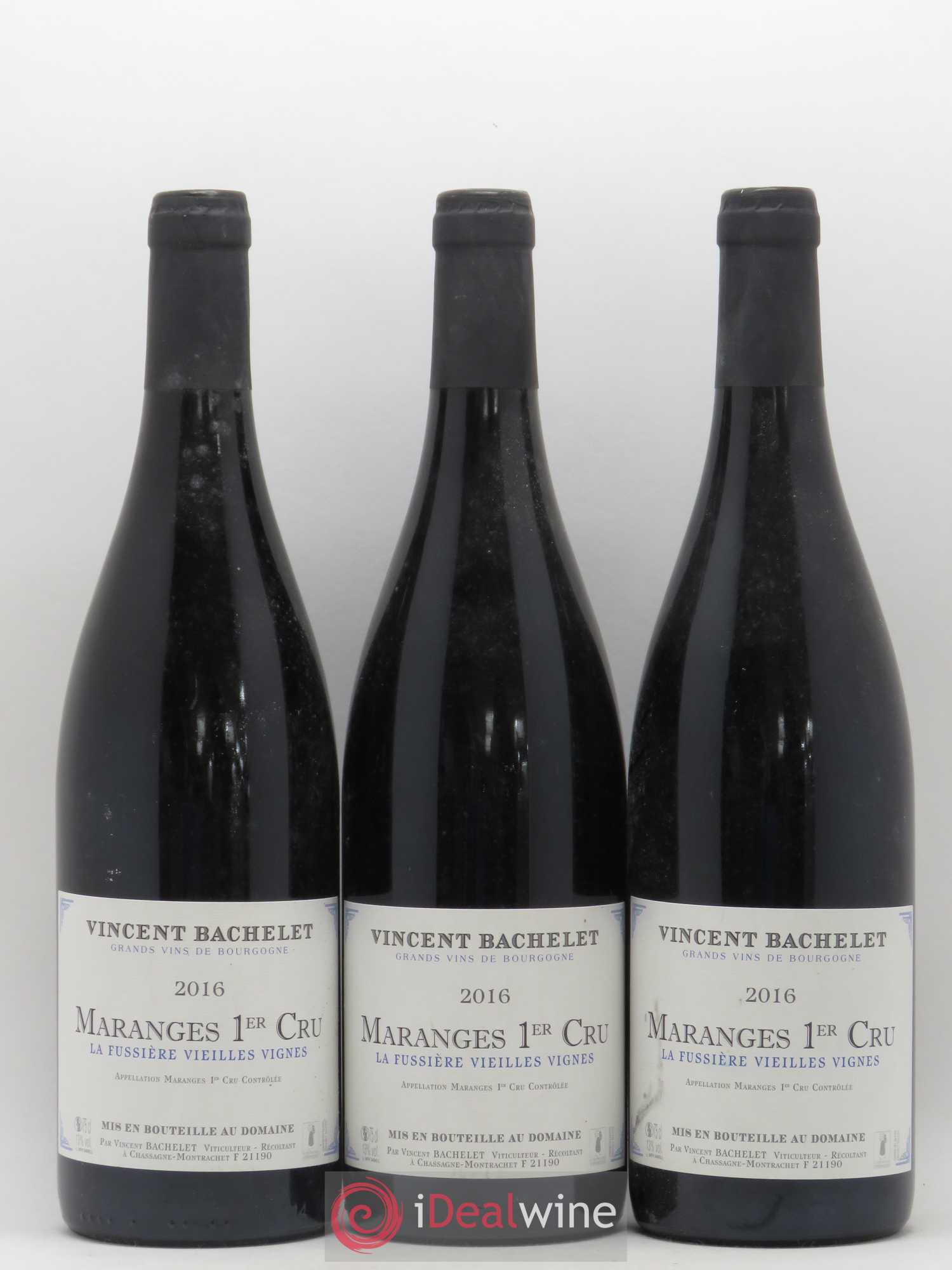 Maranges 1er Cru La Fussiere Vieilles Vignes Vincent Bachelet 2016 - Posten von 3 Flaschen - 0