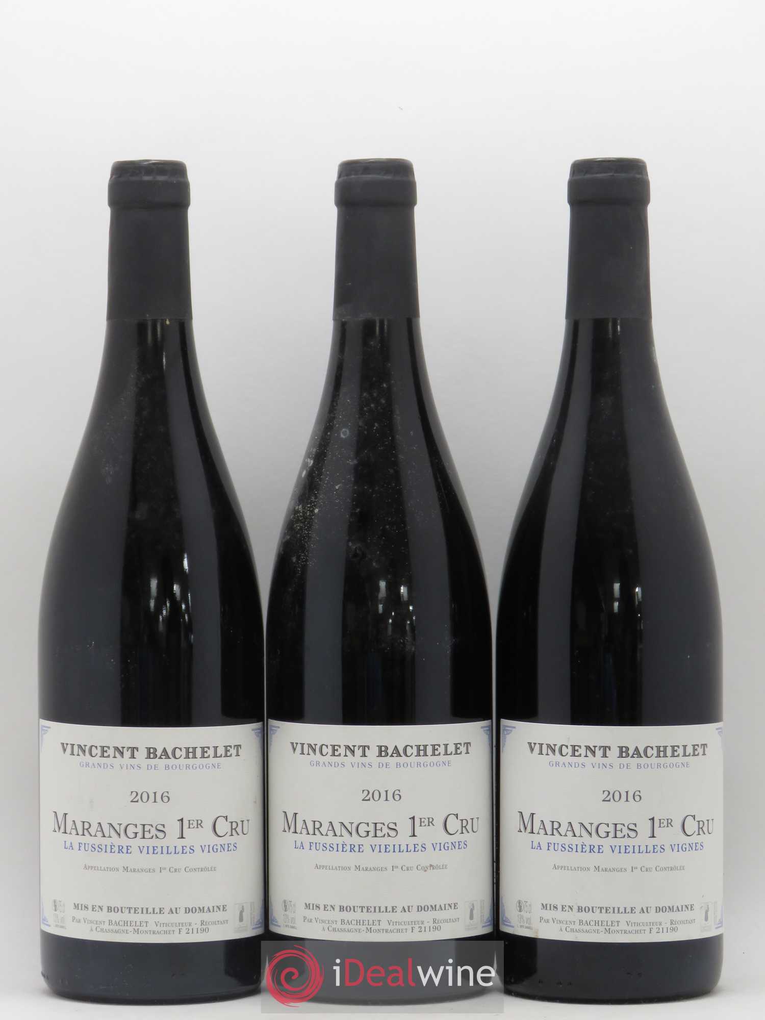 Maranges 1er Cru La Fussiere Vieilles Vignes Vincent Bachelet 2016 - Posten von 3 Flaschen - 0