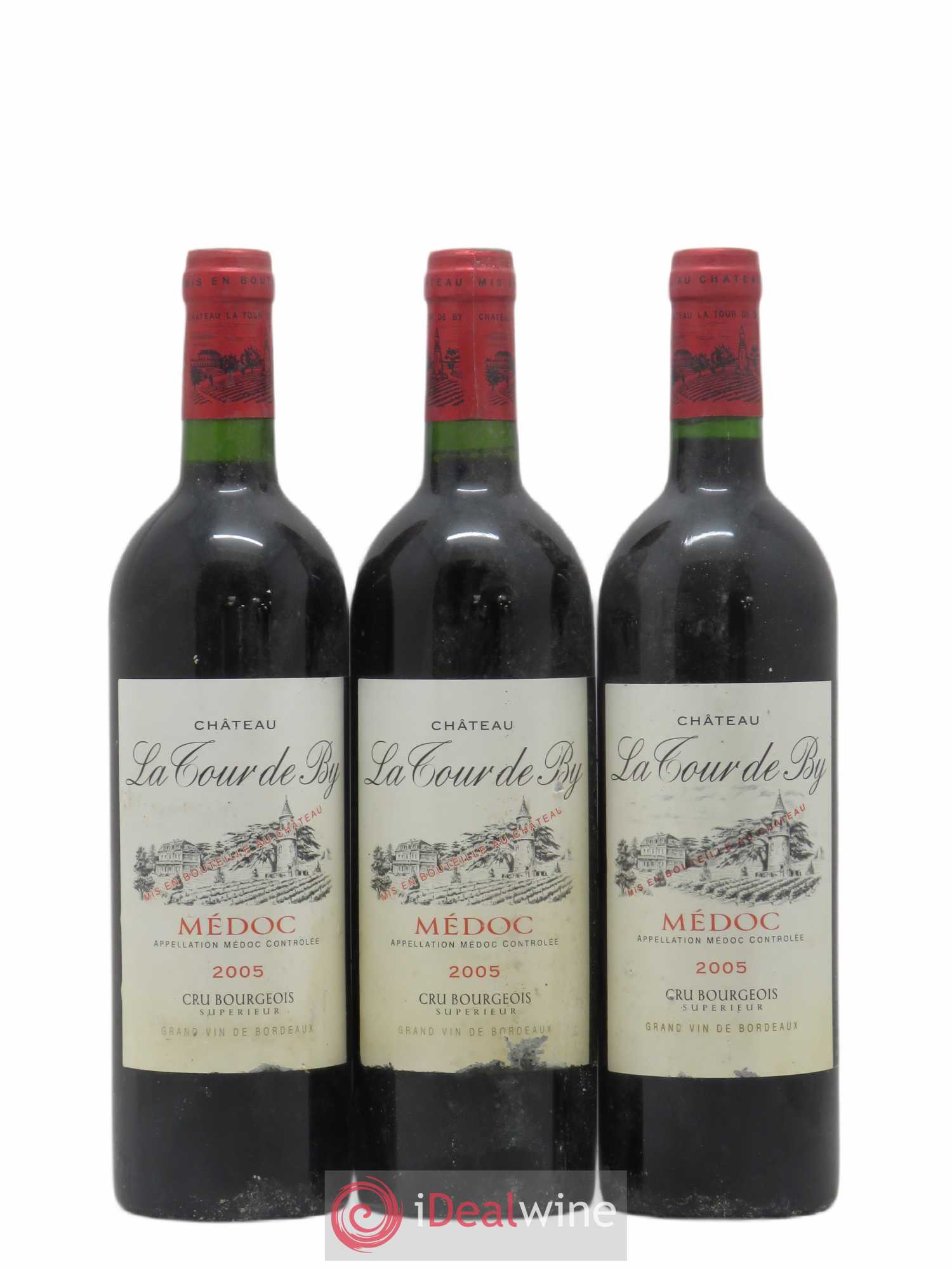 Château La Tour de By Cru Bourgeois 2005 - Lot de 3 bouteilles - 0