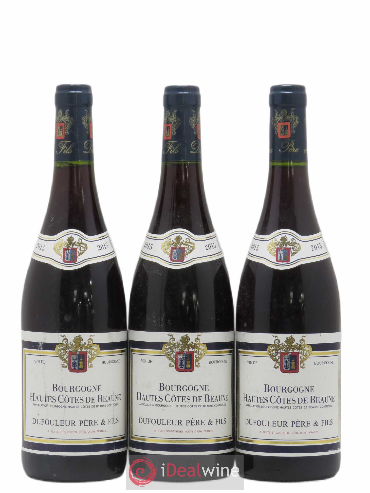 Hautes-Côtes de Beaune Dufouleur Père et Fils 2015 - Posten von 3 Flaschen - 0