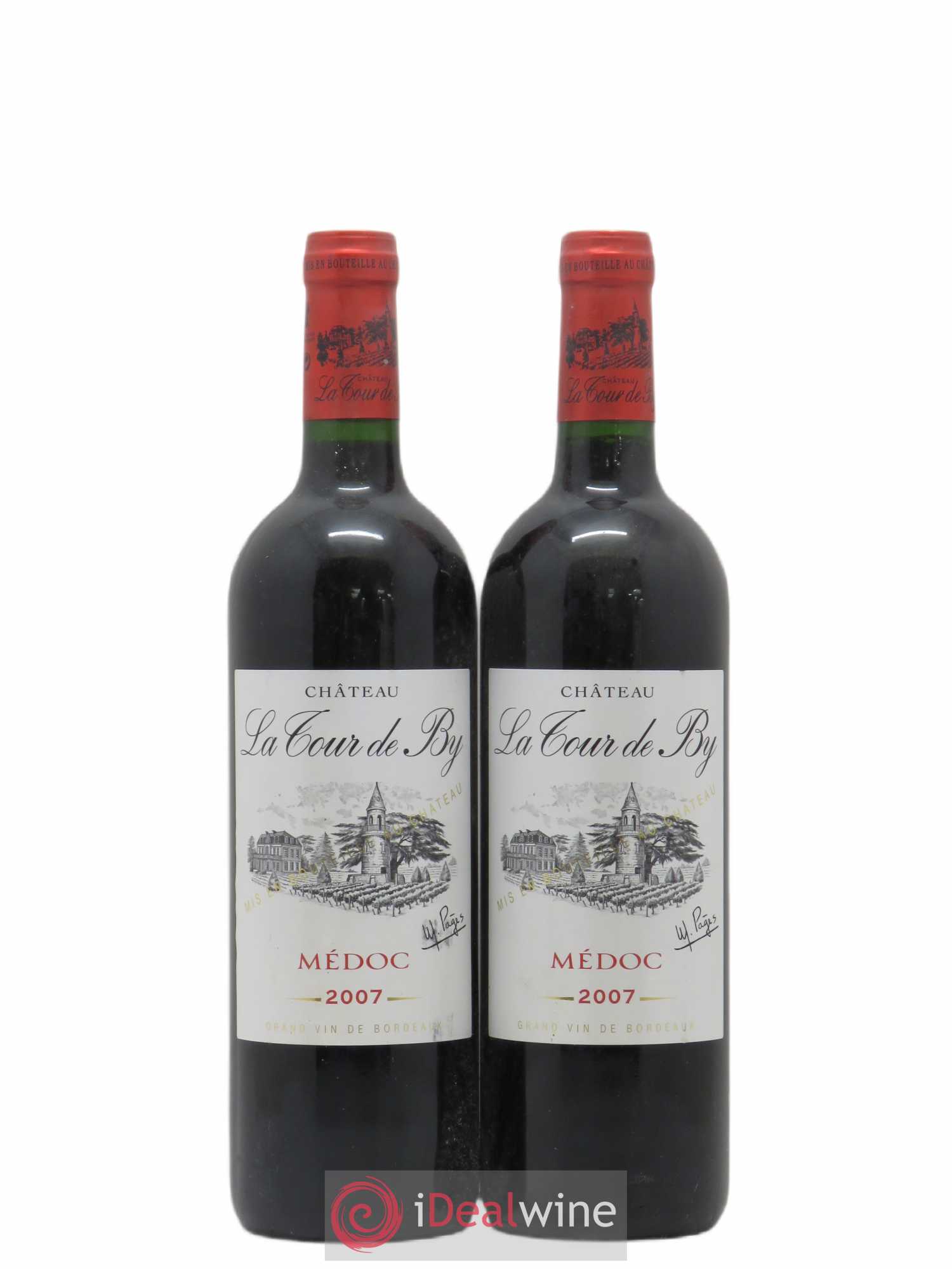Château La Tour de By Cru Bourgeois 2007 - Lot de 2 bouteilles - 0