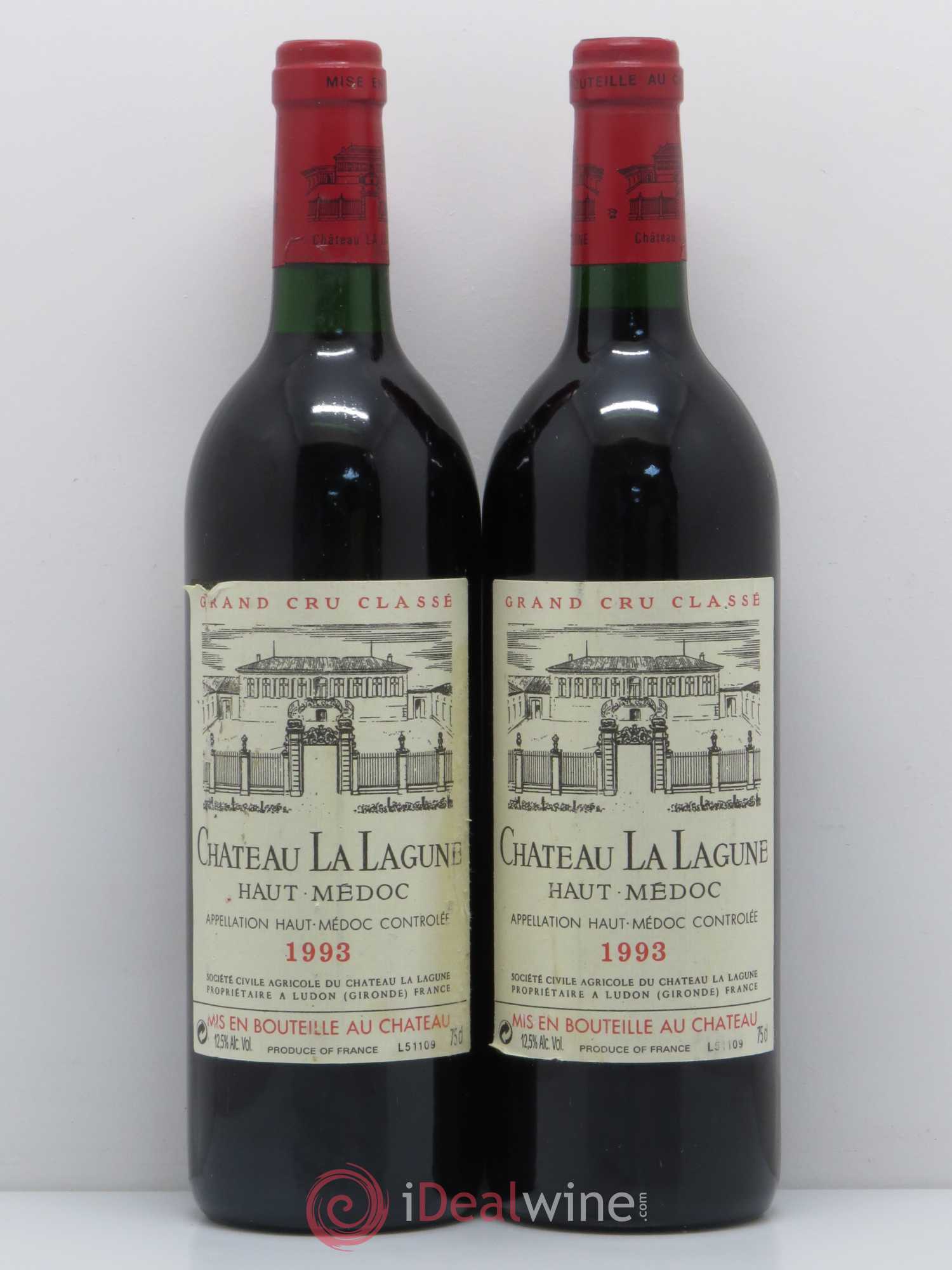 Château la Lagune 3ème Grand Cru Classé 1993 - Lot de 2 bouteilles - 0