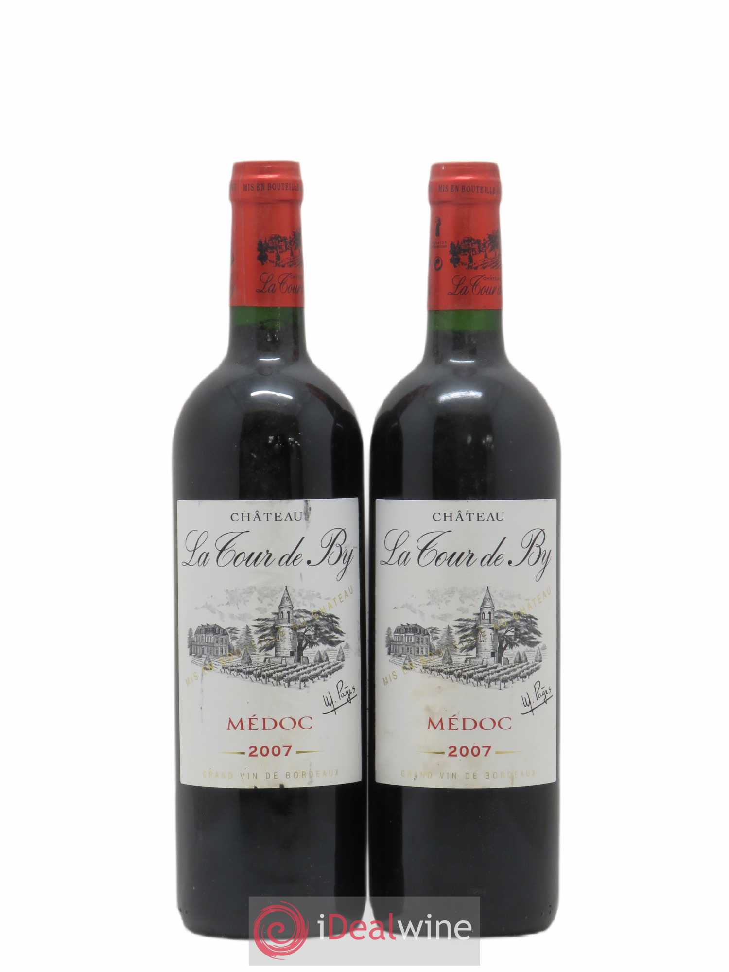 Château La Tour de By Cru Bourgeois 2007 - Lot de 2 bouteilles - 0
