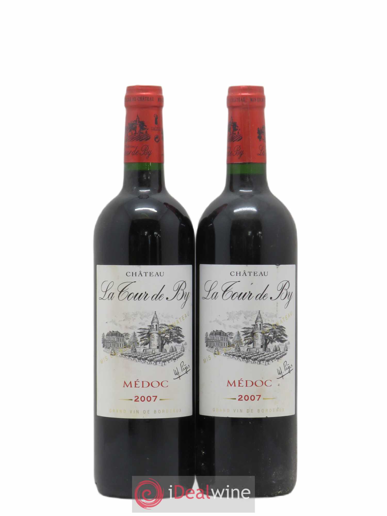 Château La Tour de By Cru Bourgeois 2007 - Lot de 2 bouteilles - 0
