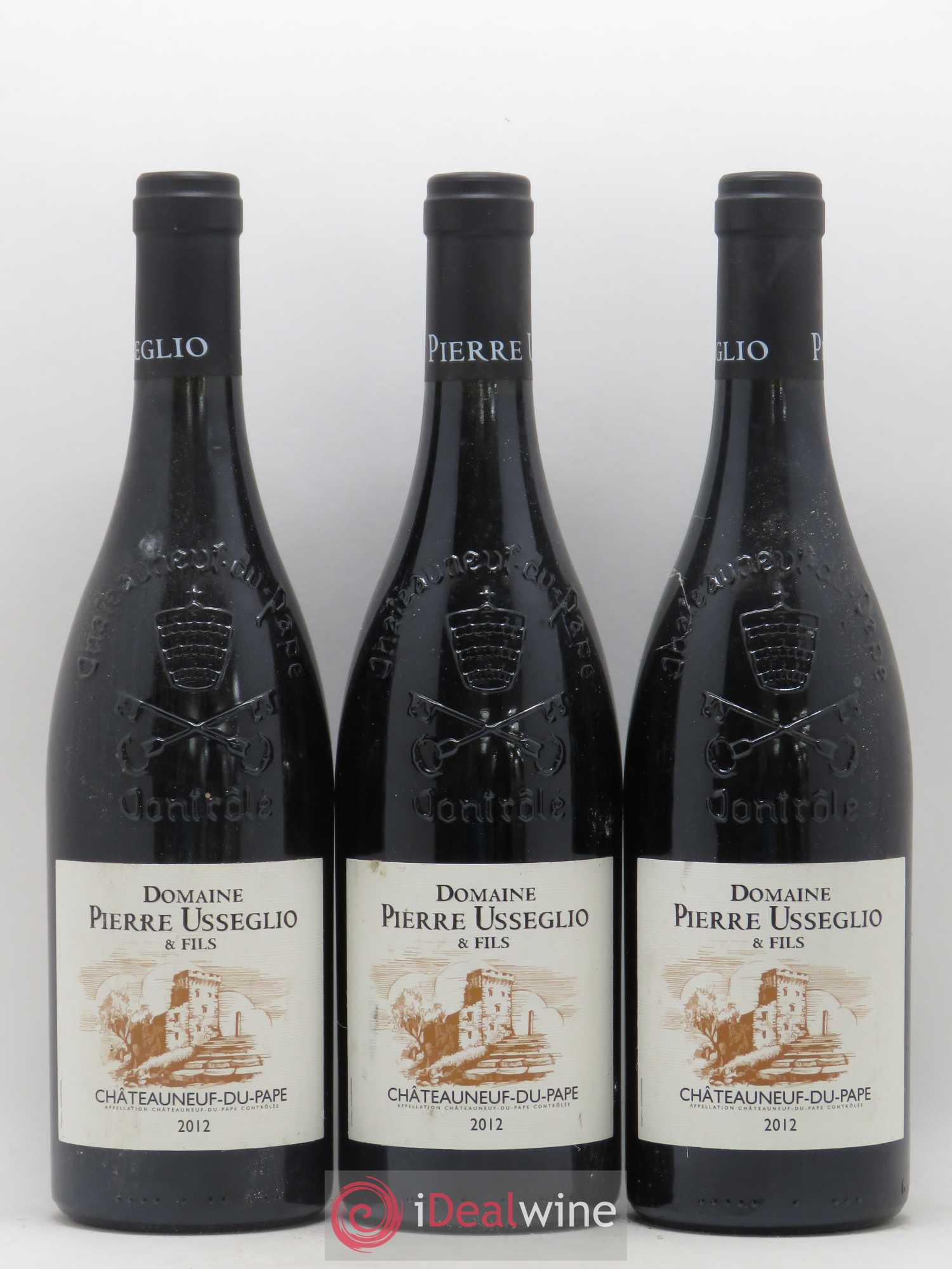 Châteauneuf-du-Pape Tradition Pierre Usseglio & Fils 2012 - Lot de 3 bouteilles - 0