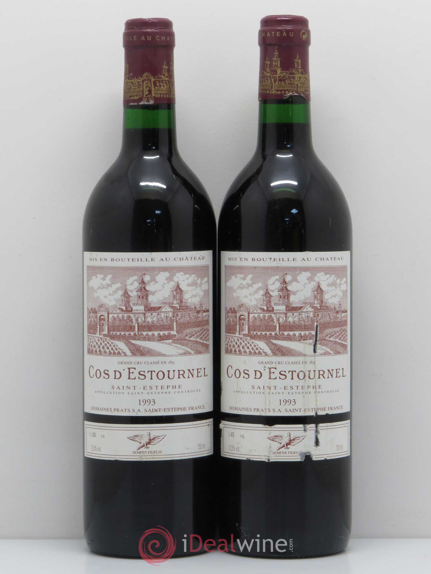 Cos d'Estournel 2ème Grand Cru Classé 1993 - Lot de 2 bouteilles - 0