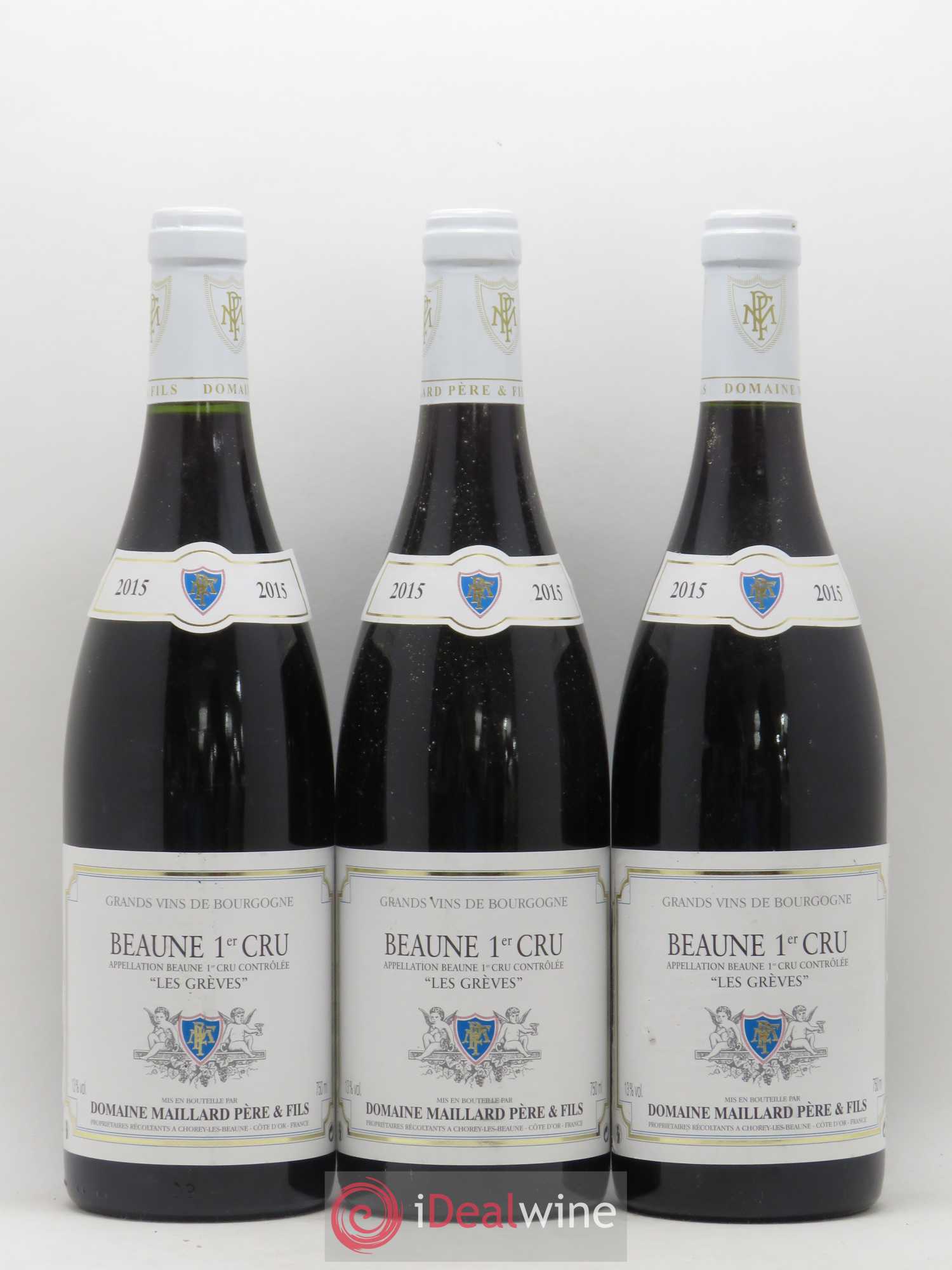 Beaune 1er Cru Les Grèves Maillard et Fils (Domaine) 2015 - Lot de 3 bouteilles - 0