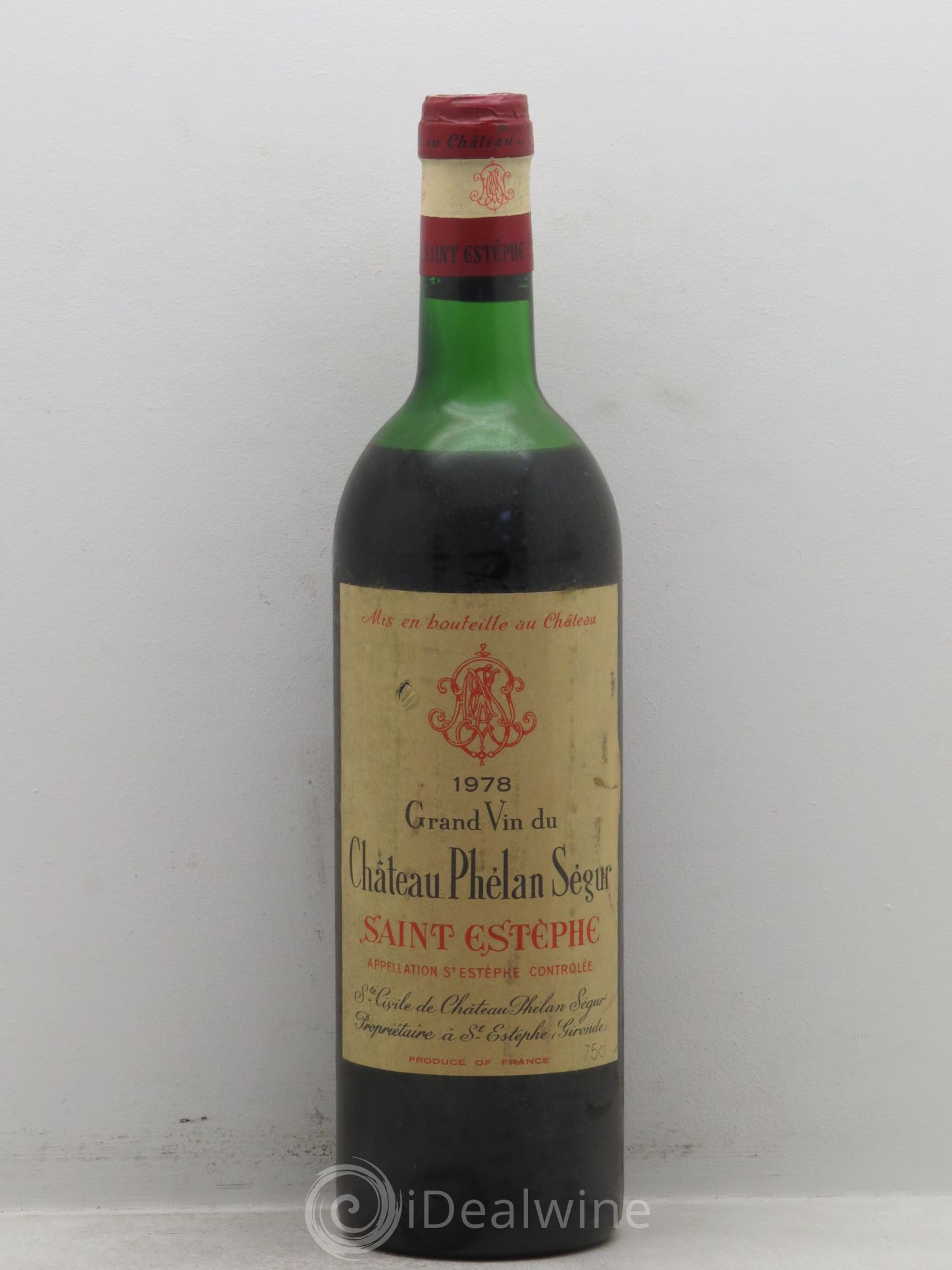 Château Phélan Ségur 1978 - Lot de 1 bouteille - 0