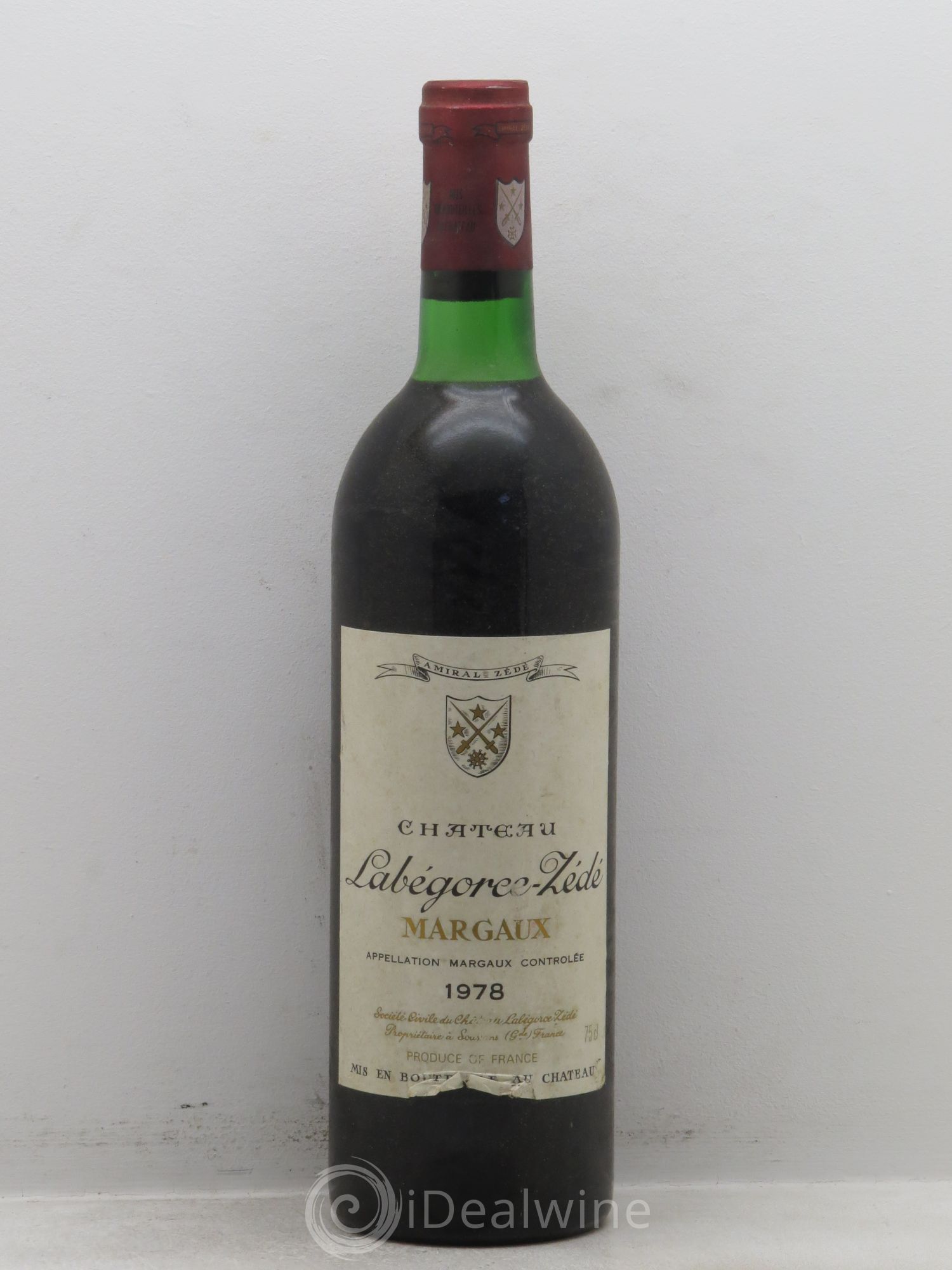 Château Labegorce Zédé Cru Bourgeois 1978 - Lot de 1 bouteille - 0