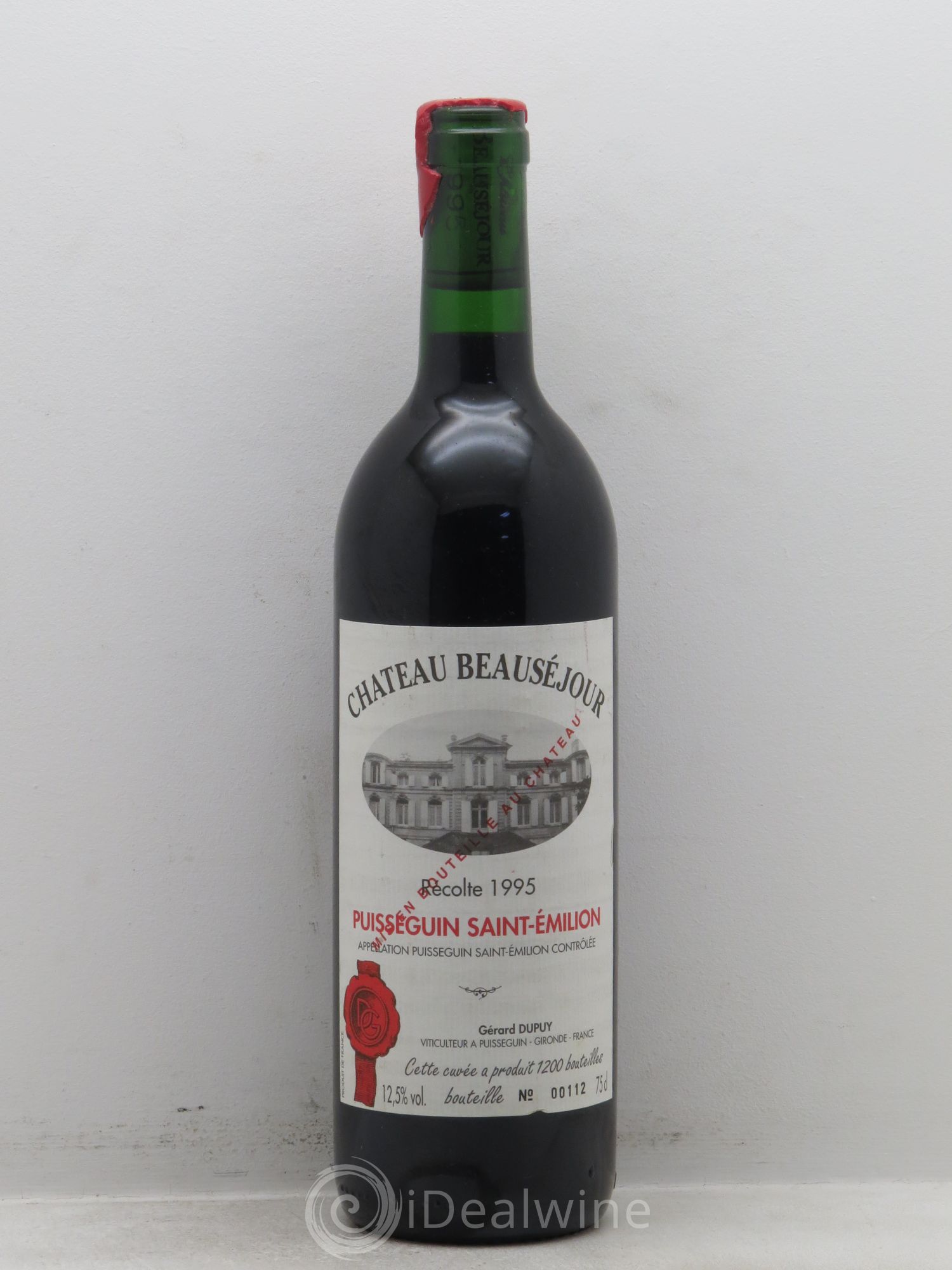Bordeaux Château Beauséjour Puisseguin Saint Emilion 1995 - Posten von 1 Flasche - 0