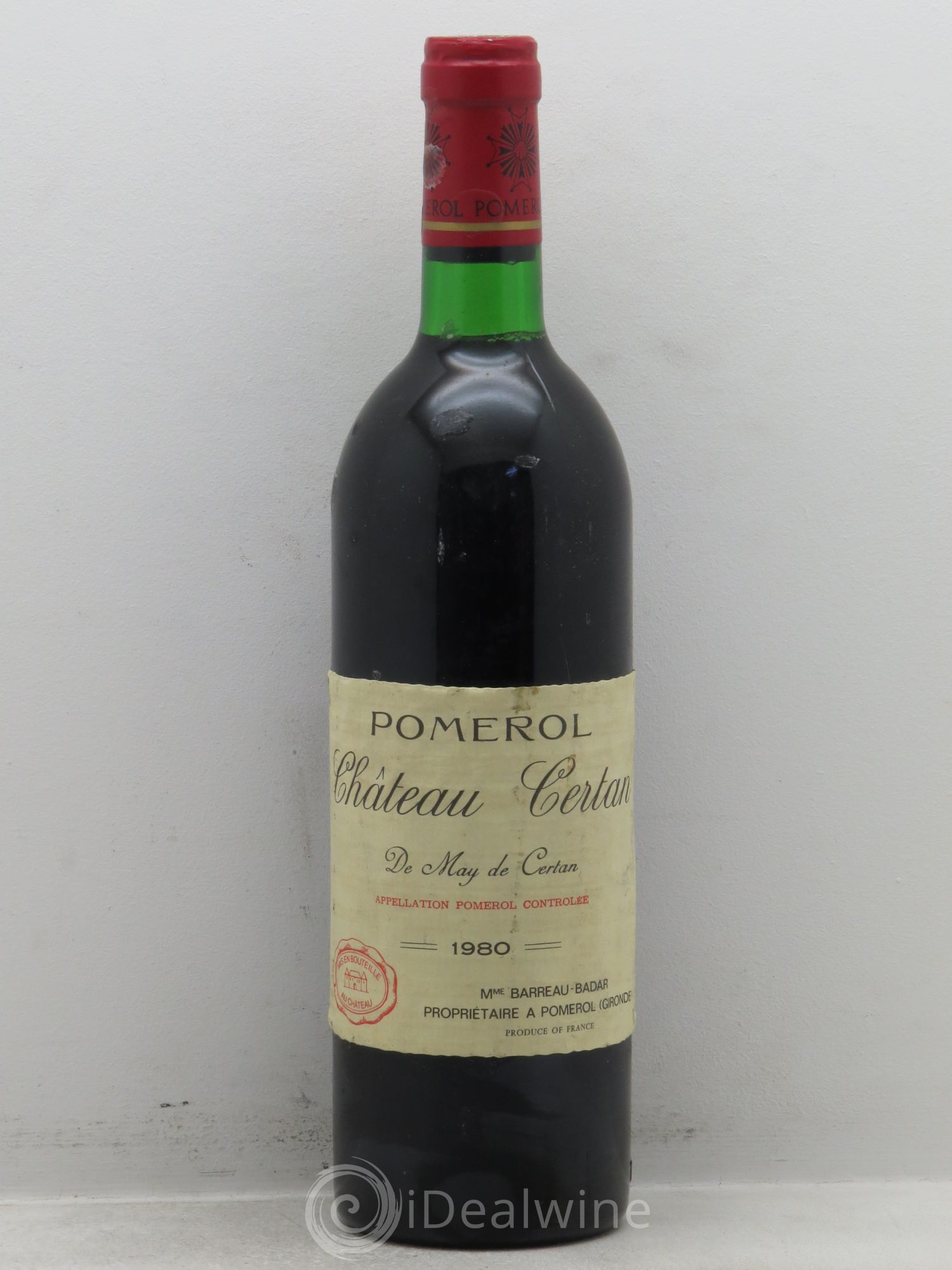 Château Certan de May 1980 - Lot de 1 bouteille - 0