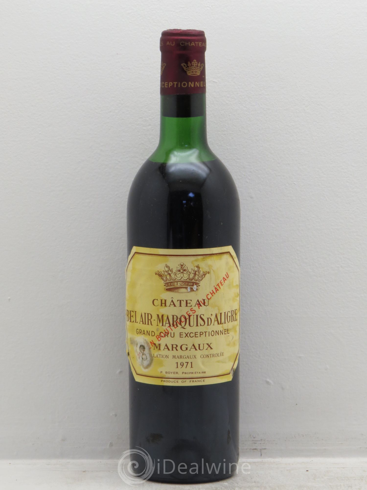Château Bel Air Marquis d'Aligre 1971 - Lot de 1 bouteille - 0
