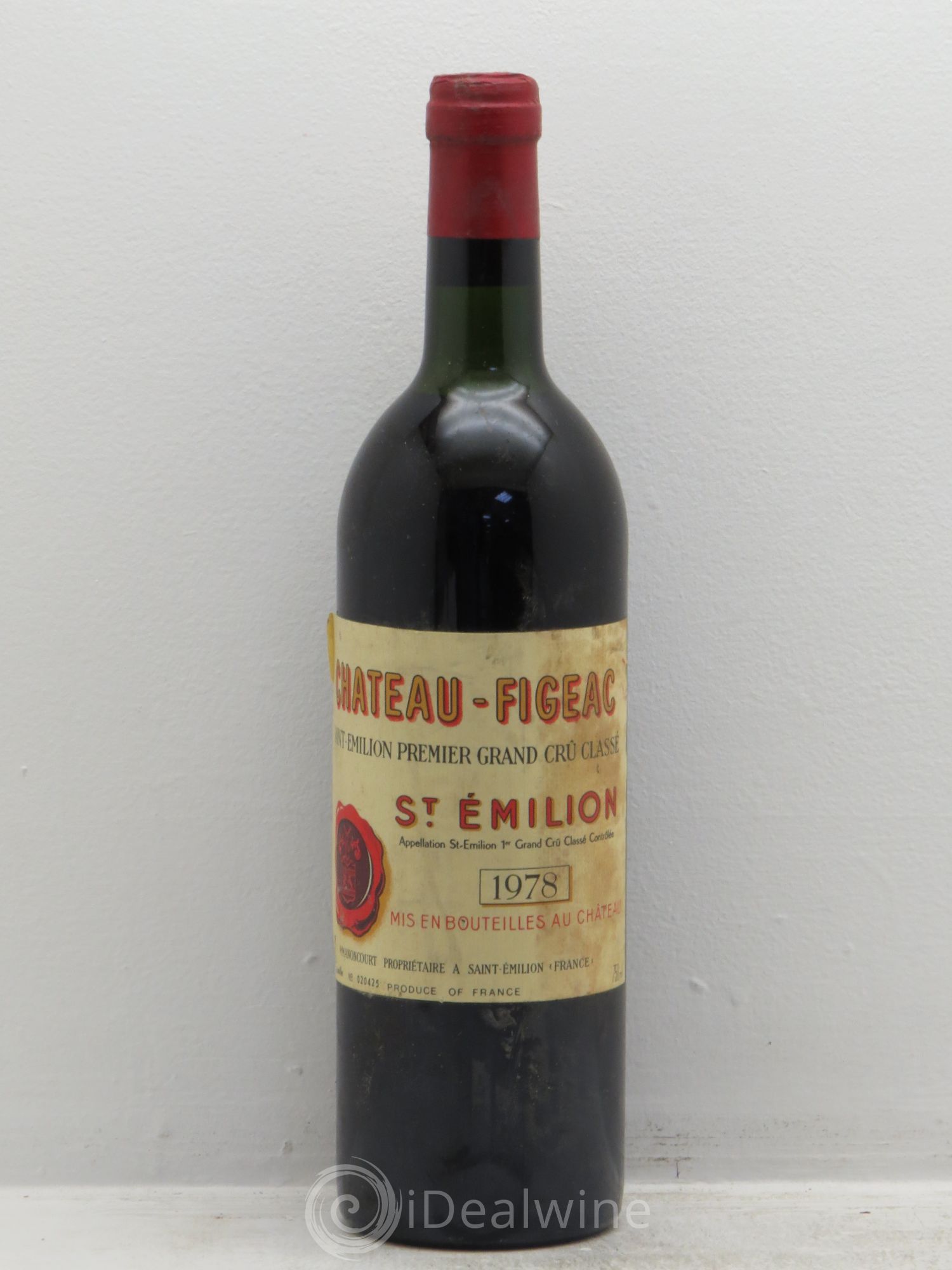 Château Figeac 1er Grand Cru Classé A 1978 - Lot de 1 bouteille - 0