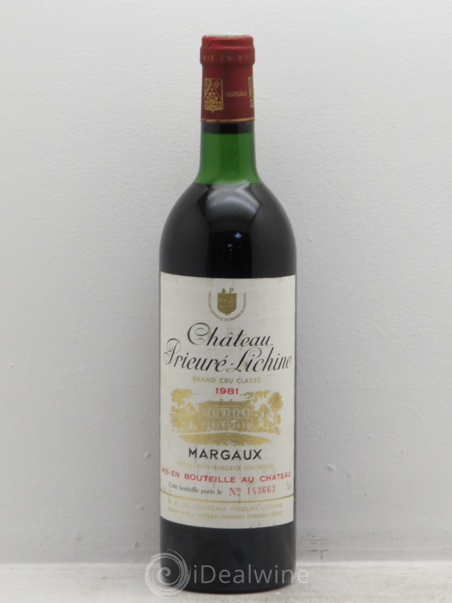Château Prieuré Lichine 4ème Grand Cru Classé 1981 - Lot de 1 bouteille - 0