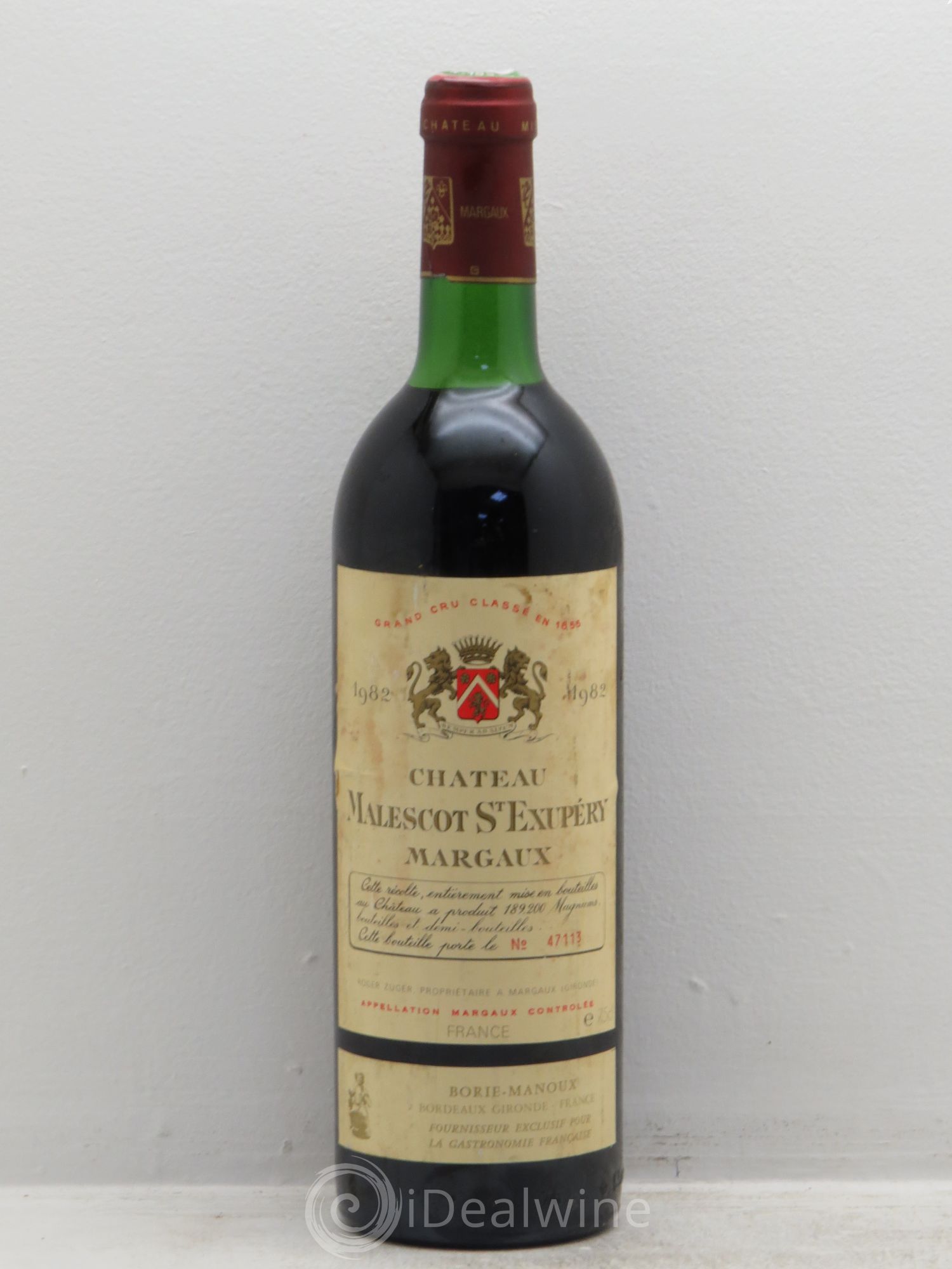 Château Malescot Saint-Exupéry 3ème Grand Cru Classé 1982 - Lot de 1 bouteille - 0