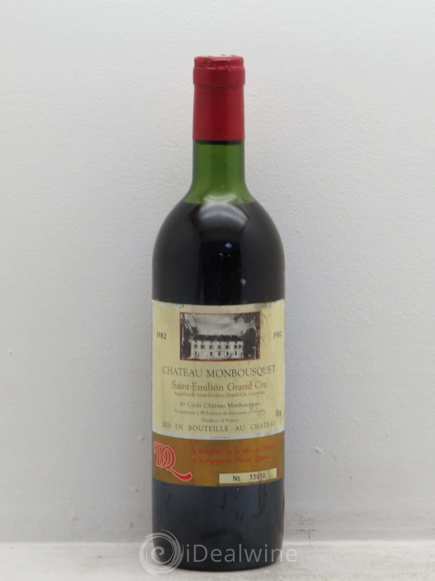 Château Monbousquet Grand Cru Classé 1982 - Lot de 1 bouteille - 0