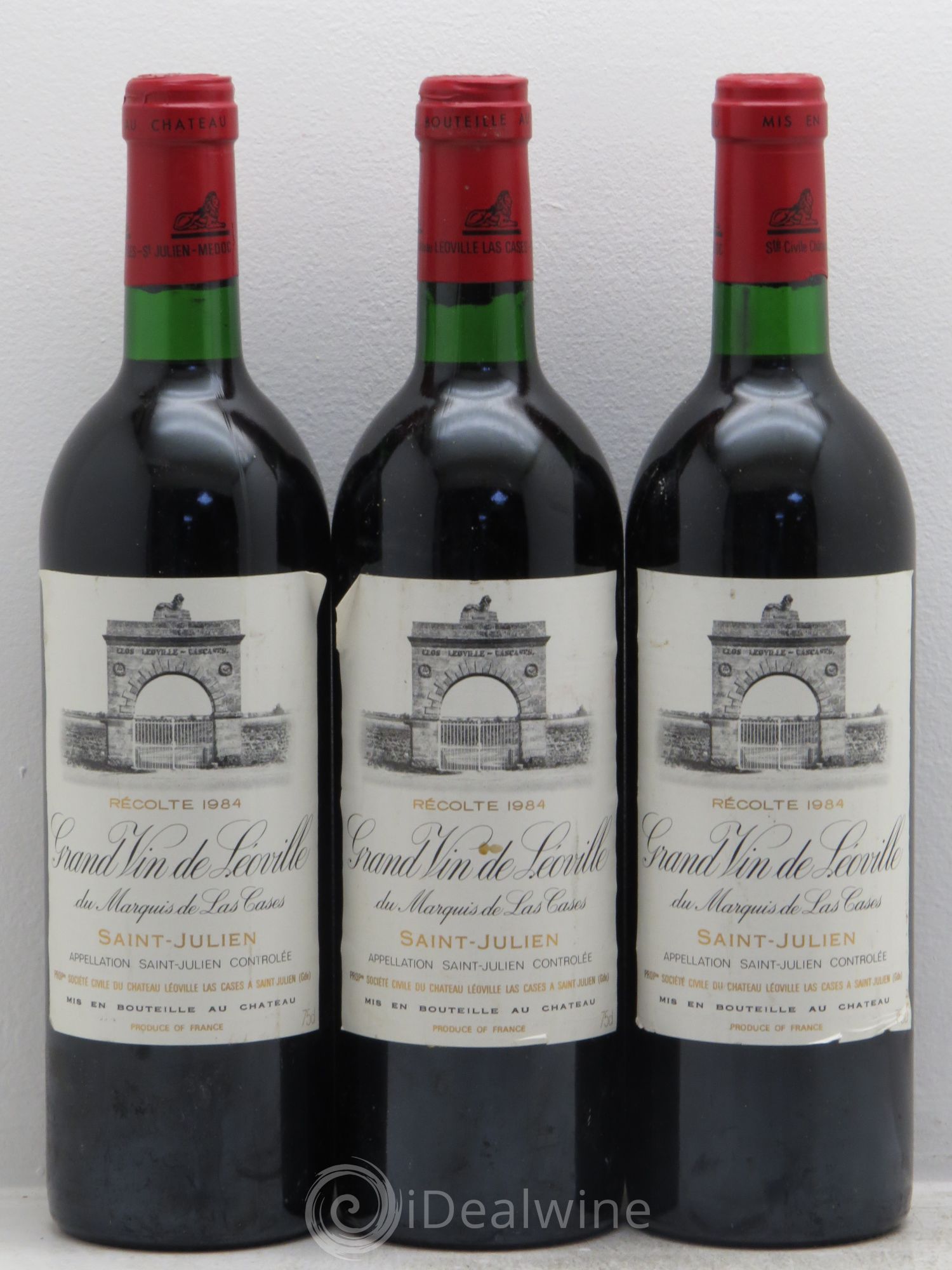 Château Léoville Las Cases 2ème Grand Cru Classé 1984 - Lot de 3 bouteilles - 0