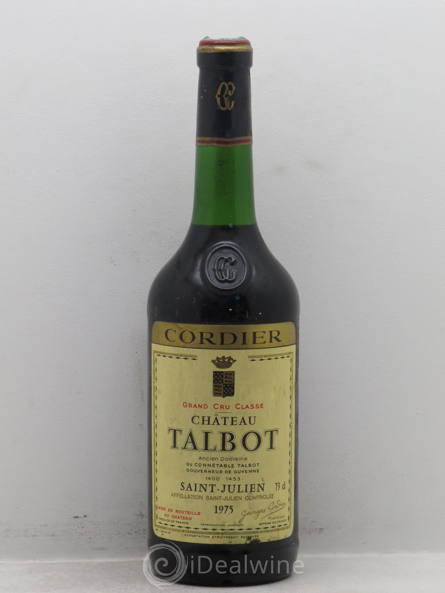 Château Talbot 4ème Grand Cru Classé 1975 - Lot de 1 bouteille - 0