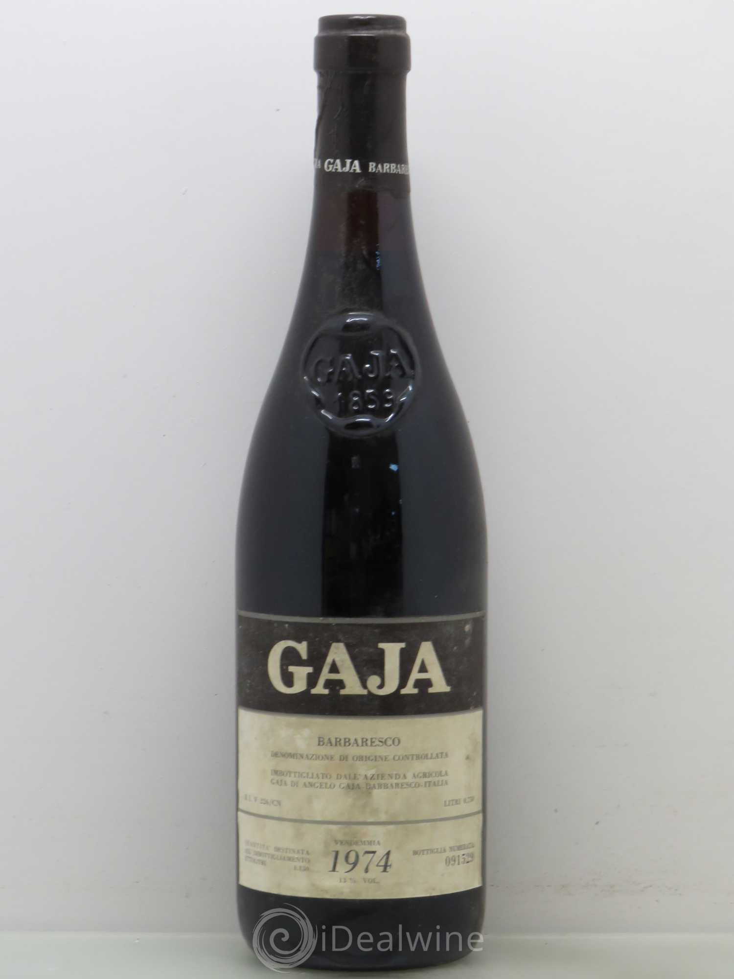 Barbaresco DOCG Angelo Gaja 1974 - Lot de 1 bouteille - 0