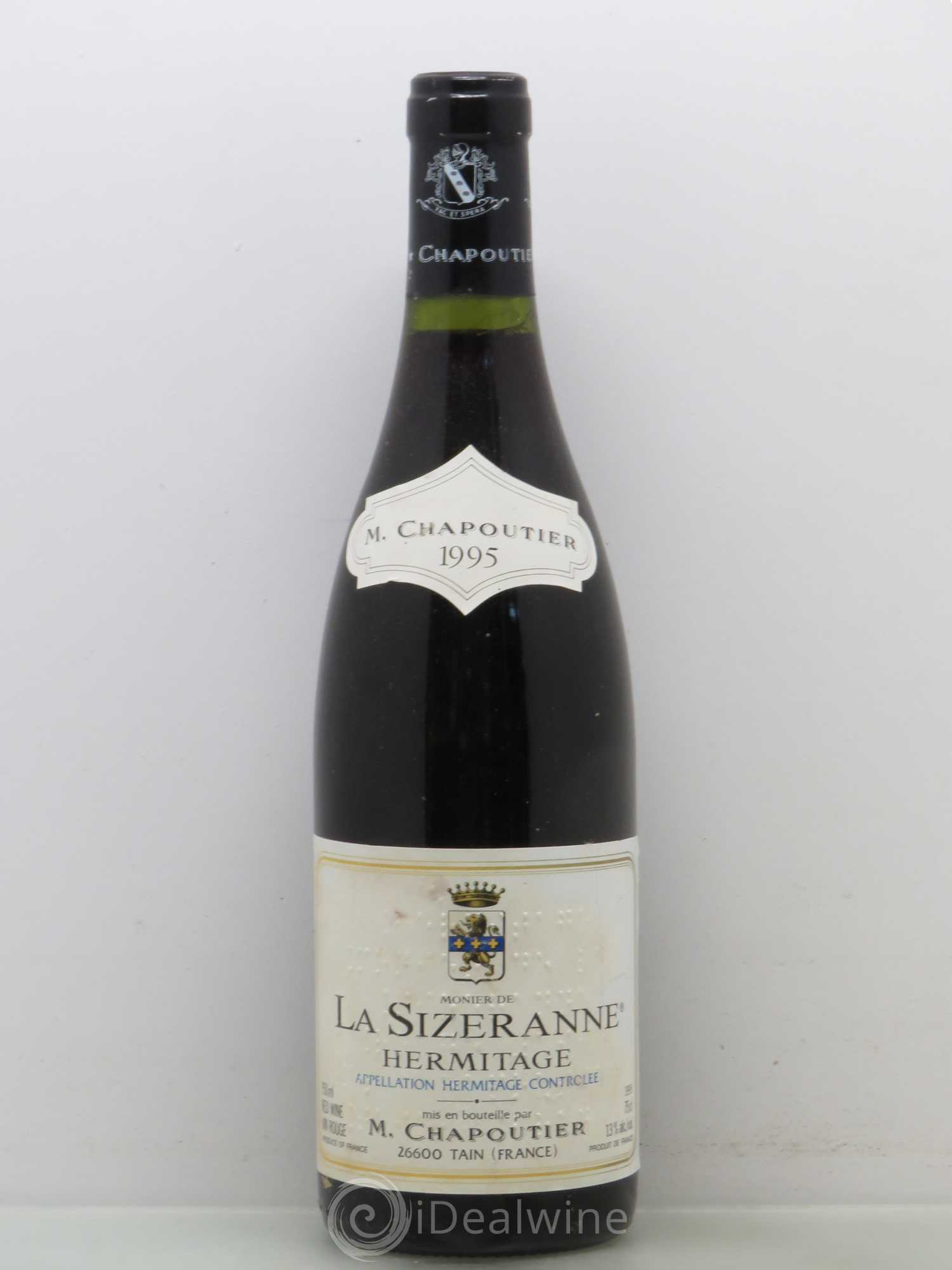 Hermitage Monier de La Sizeranne Chapoutier 1995 - Lot de 1 bouteille - 0
