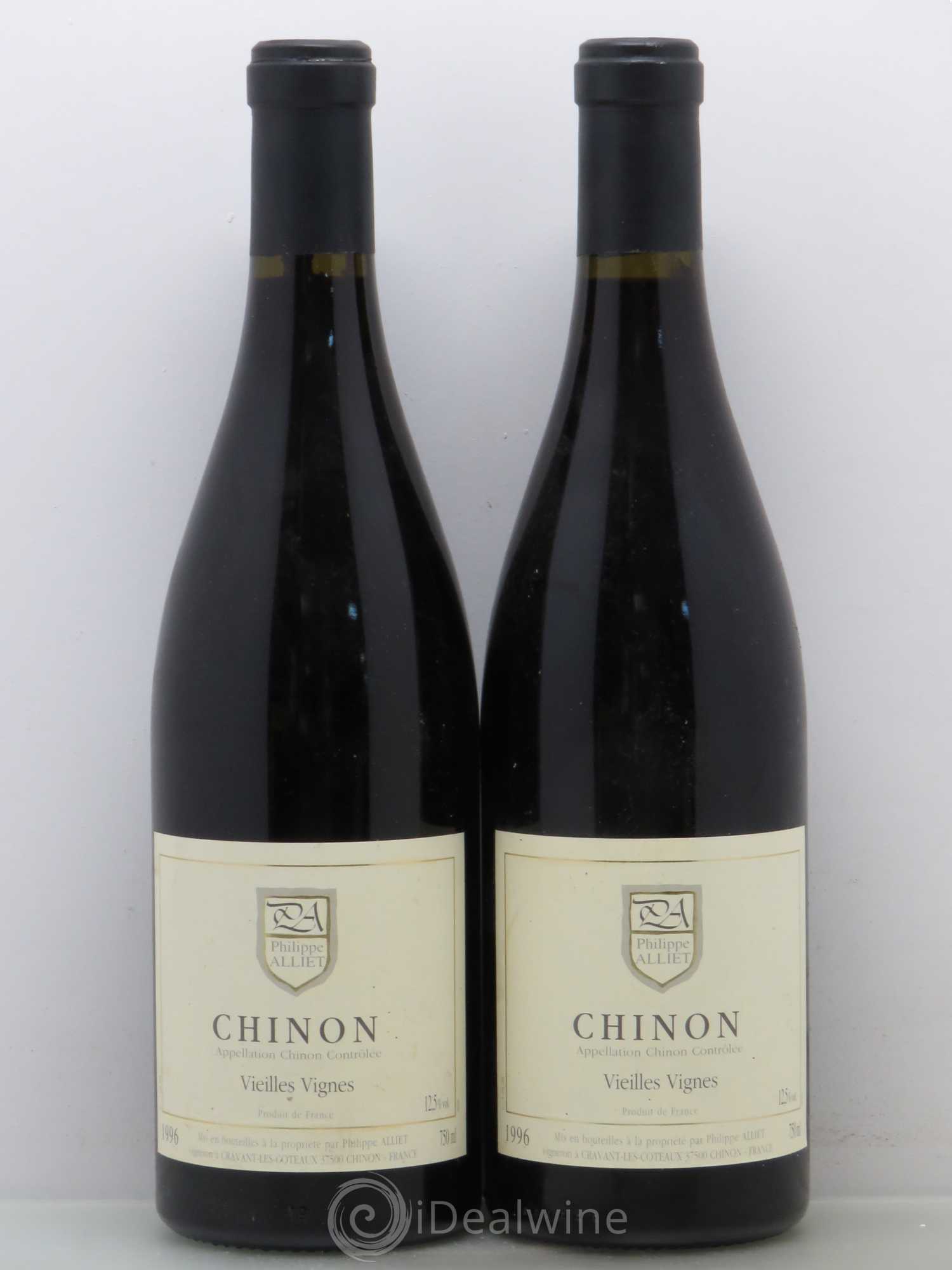 Chinon Vieilles Vignes Philippe Alliet 1996 - Lot de 2 bouteilles - 0