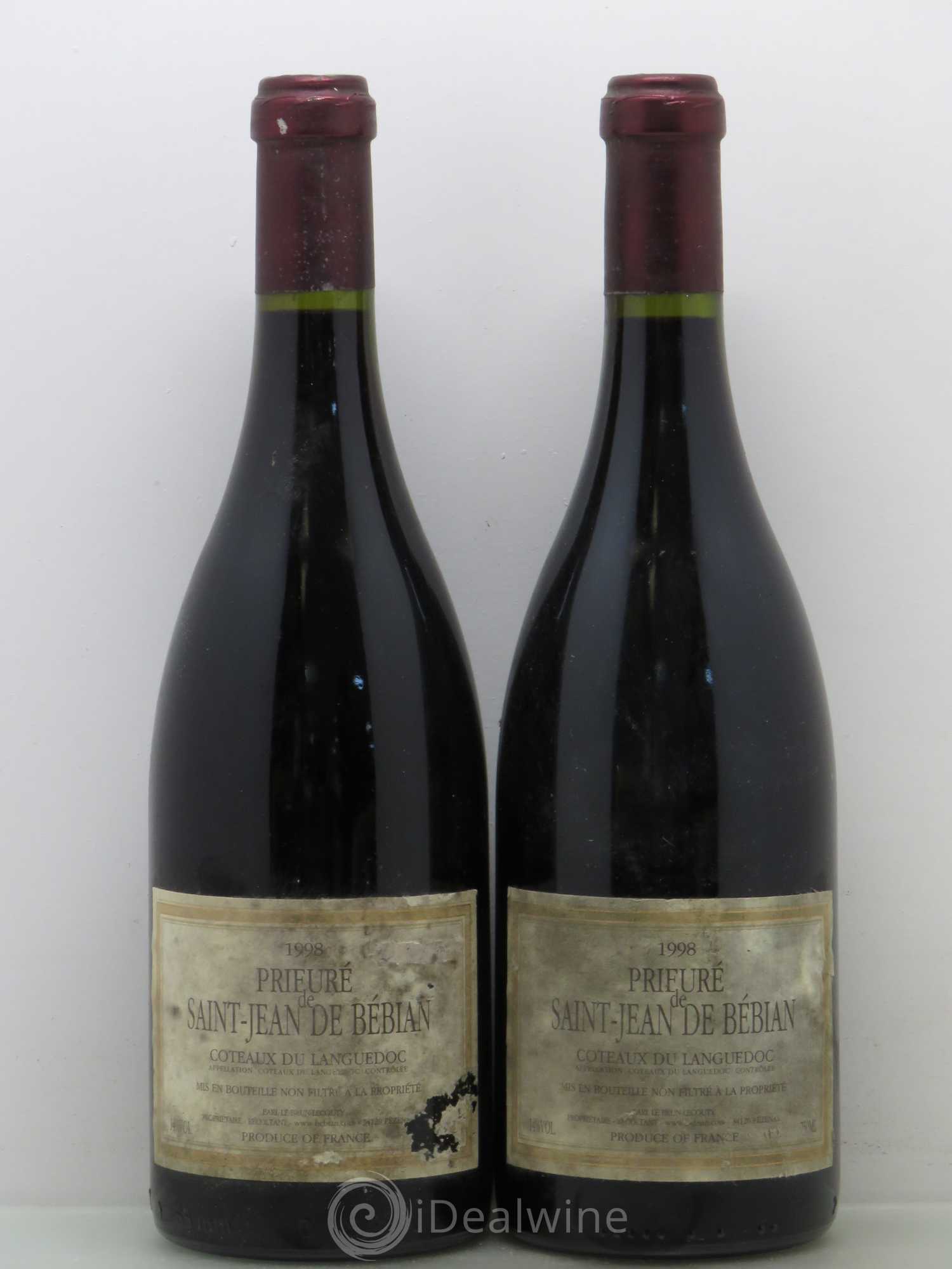 Languedoc Prieuré St-Jean de Bébian 1998 - Lot de 2 bouteilles - 0