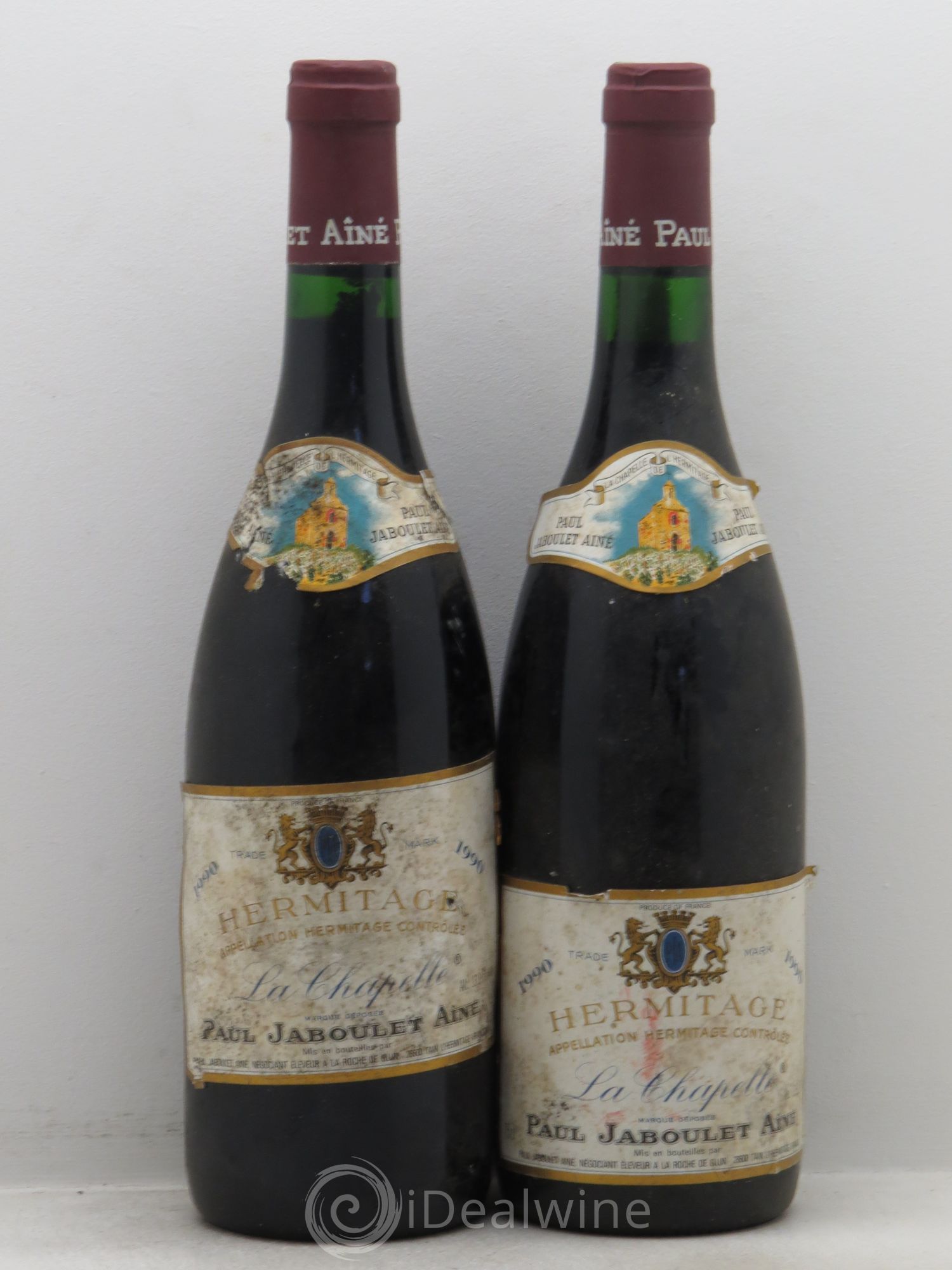 Hermitage La Chapelle Paul Jaboulet Ainé 1990 - Lot de 2 bouteilles - 0