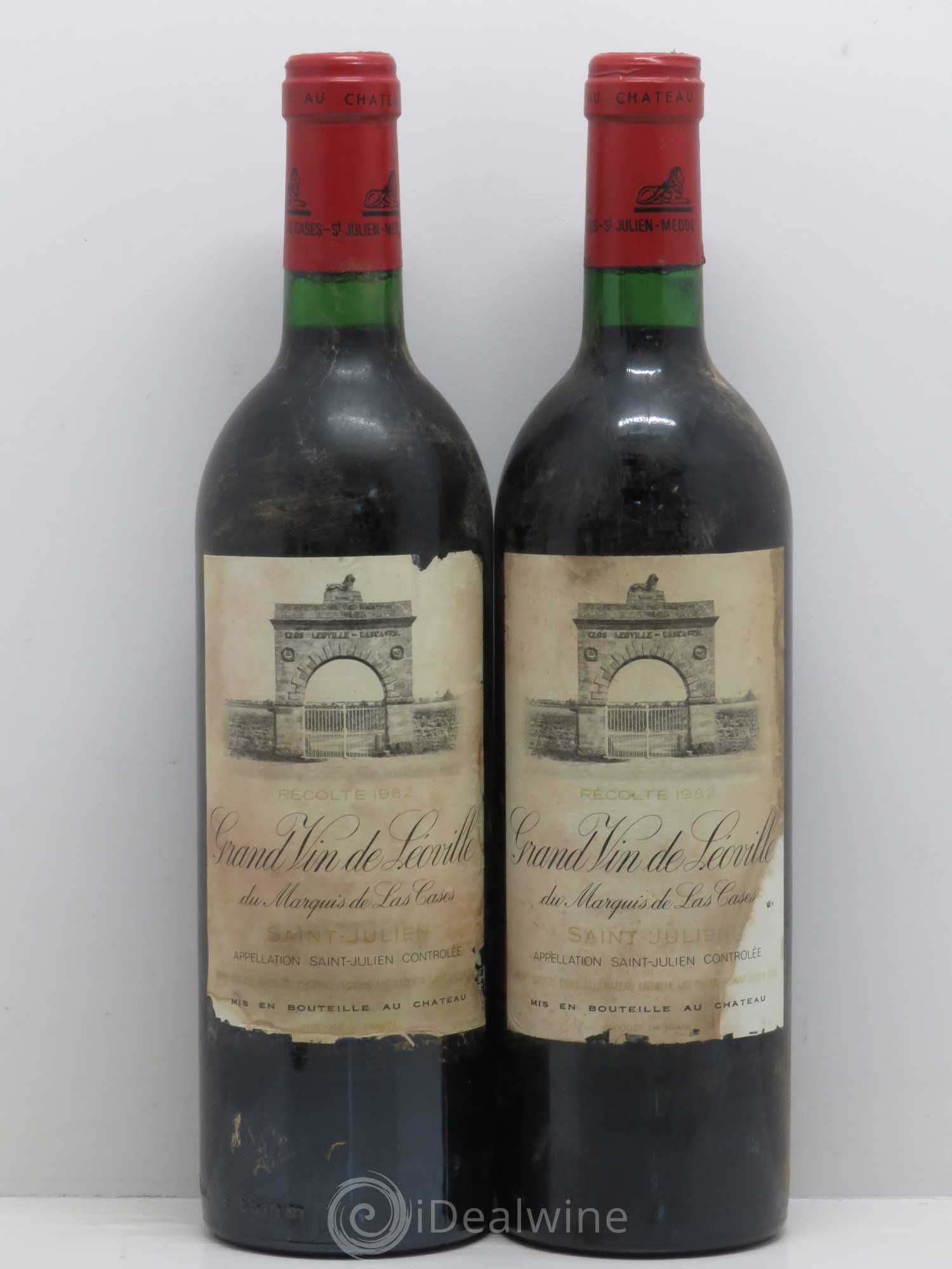 Château Léoville Las Cases 2ème Grand Cru Classé 1982 - Lot de 2 bouteilles - 0