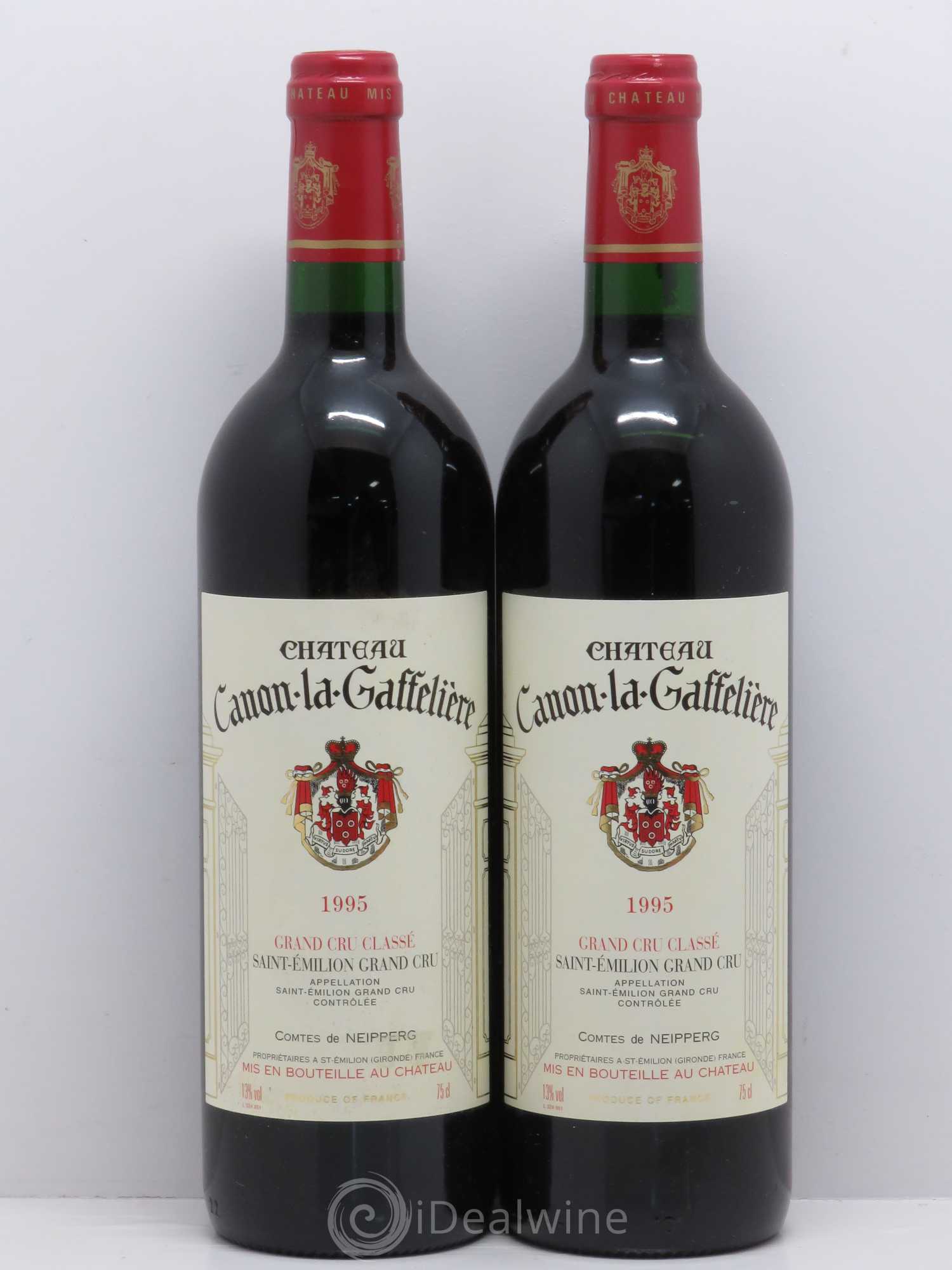 Château Canon la Gaffelière 1er Grand Cru Classé B 1995 - Lot de 2 bouteilles - 0