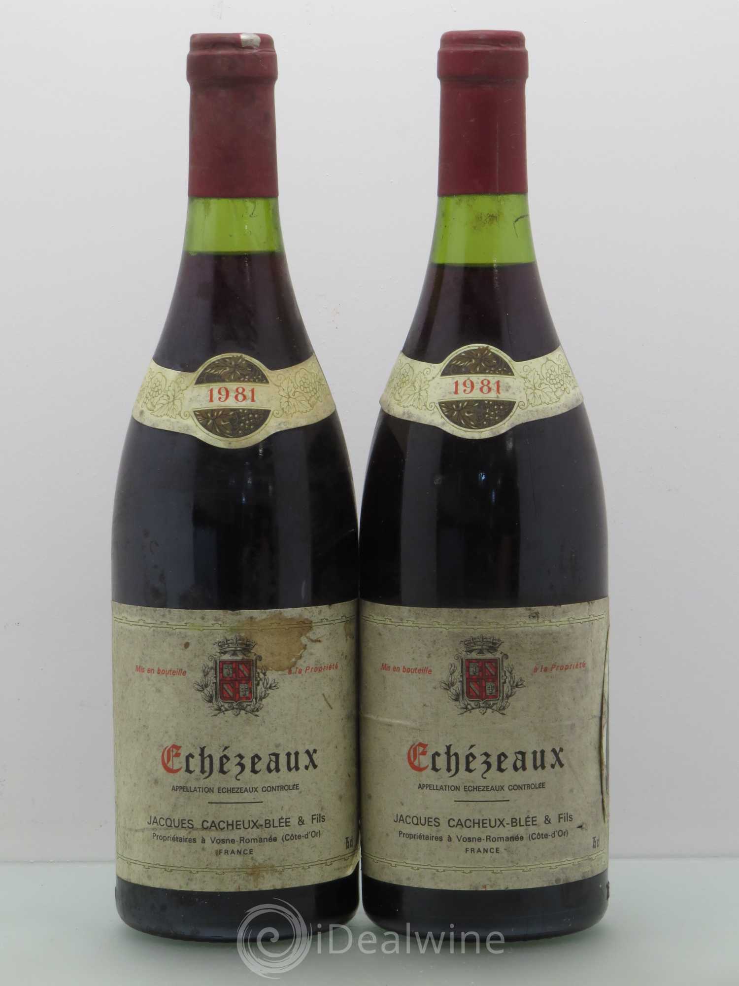 Echezeaux Grand Cru Jacques Cacheux Blee 1981 - Lot de 2 bouteilles - 0