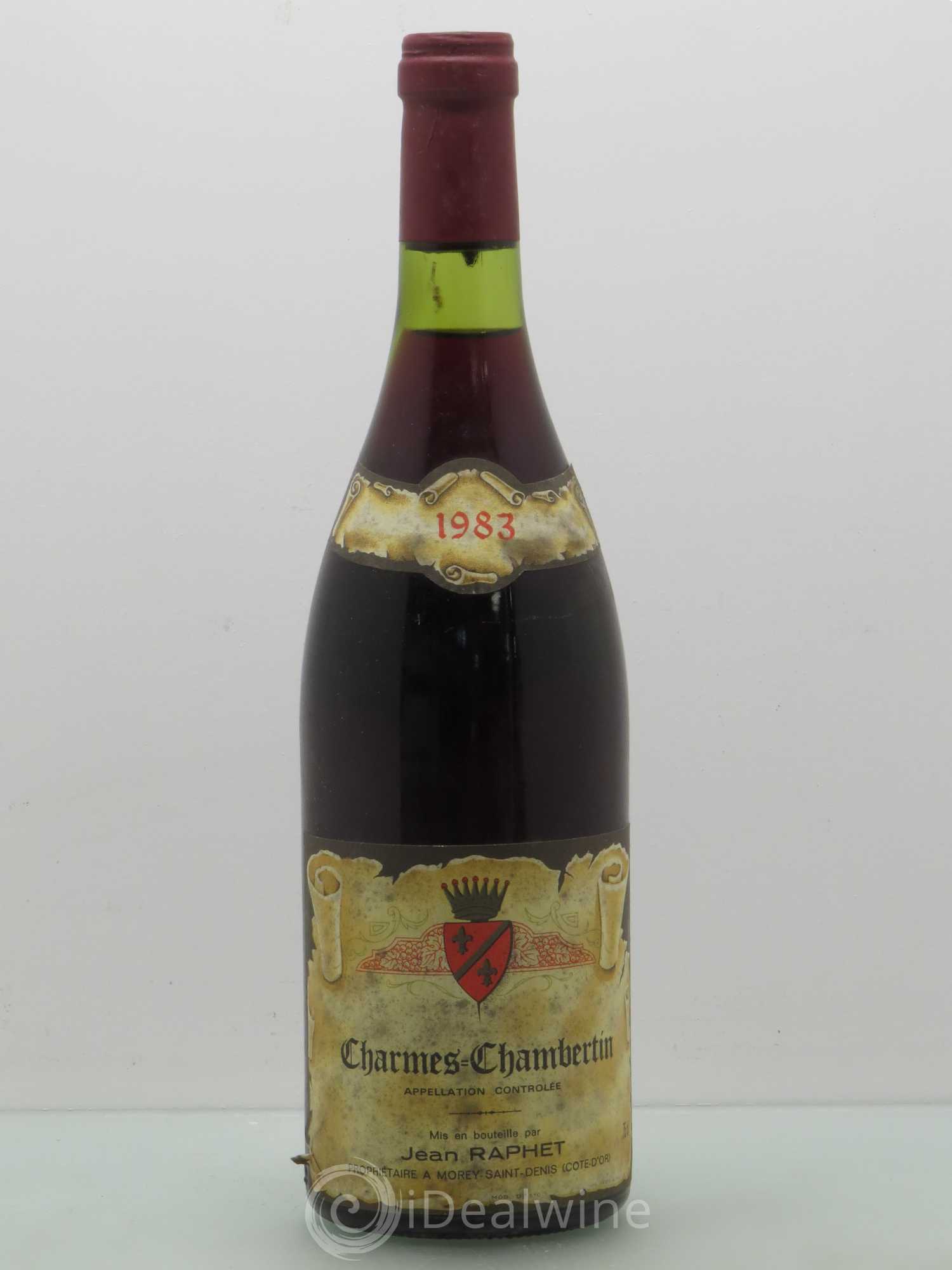 Charmes-Chambertin Grand Cru Jean Raphet 1983 - Lot de 1 bouteille - 0