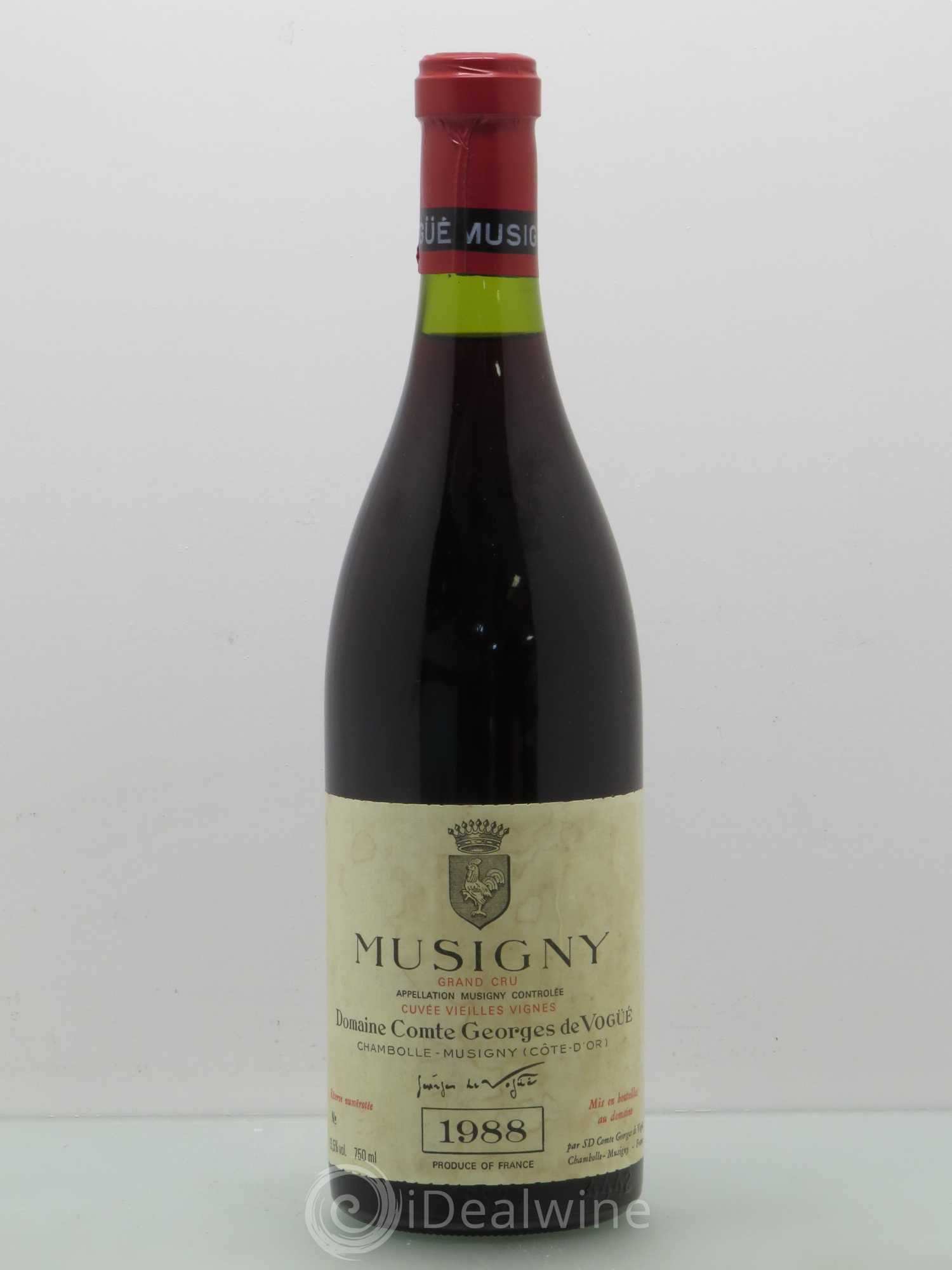 Musigny Grand Cru Cuvée Vieilles Vignes Comte Georges de Vogüé 1988 - Lot de 1 bouteille - 0